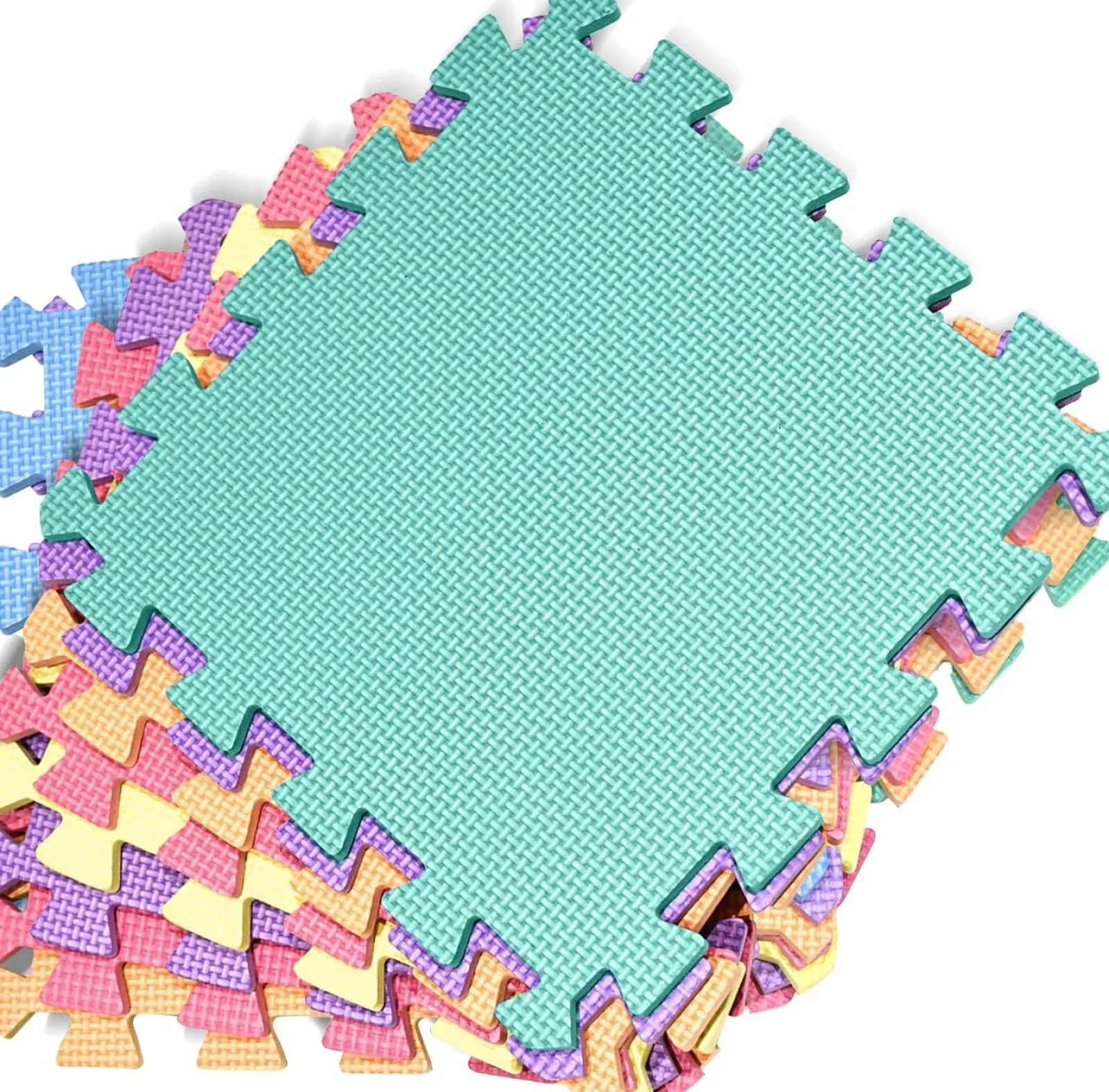 Little Helper Montessori Toys & Products | Activity Toys | Interlocking Montessori Thick Foam Play Floor Mats | Jigsaw Mats for Baby Playpens and Playrooms | Macaron Colours