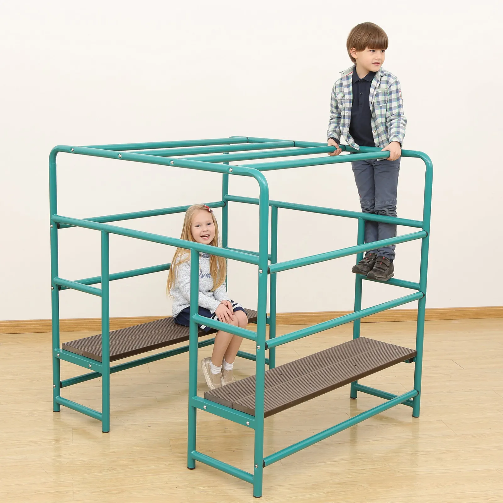 Little Helper Swing & Slide Sets & Garden Play & Trampolines | Kids Climbing Frames & Activity Toys | Kids Climbing Frame | Outdoor Play Equipment | Kids Monkey Bars | 118 x 110 x 110cm | 3 years+