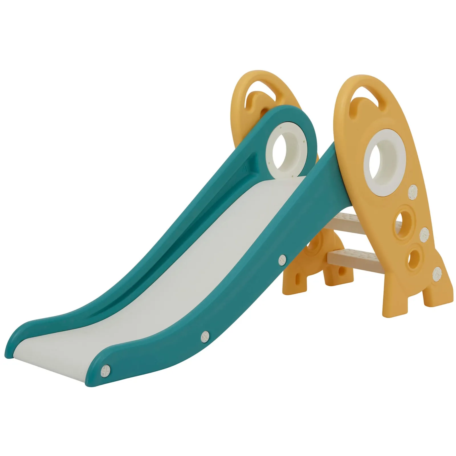 Little Helper Swing & Slide Sets & Garden Play & Trampolines | Kids Climbing Frames & Activity Toys | Kids Folding Montessori Slide | Eco Conscious Rocket Slide | Indoors & Outdoors | Multi Coloured | 24m+