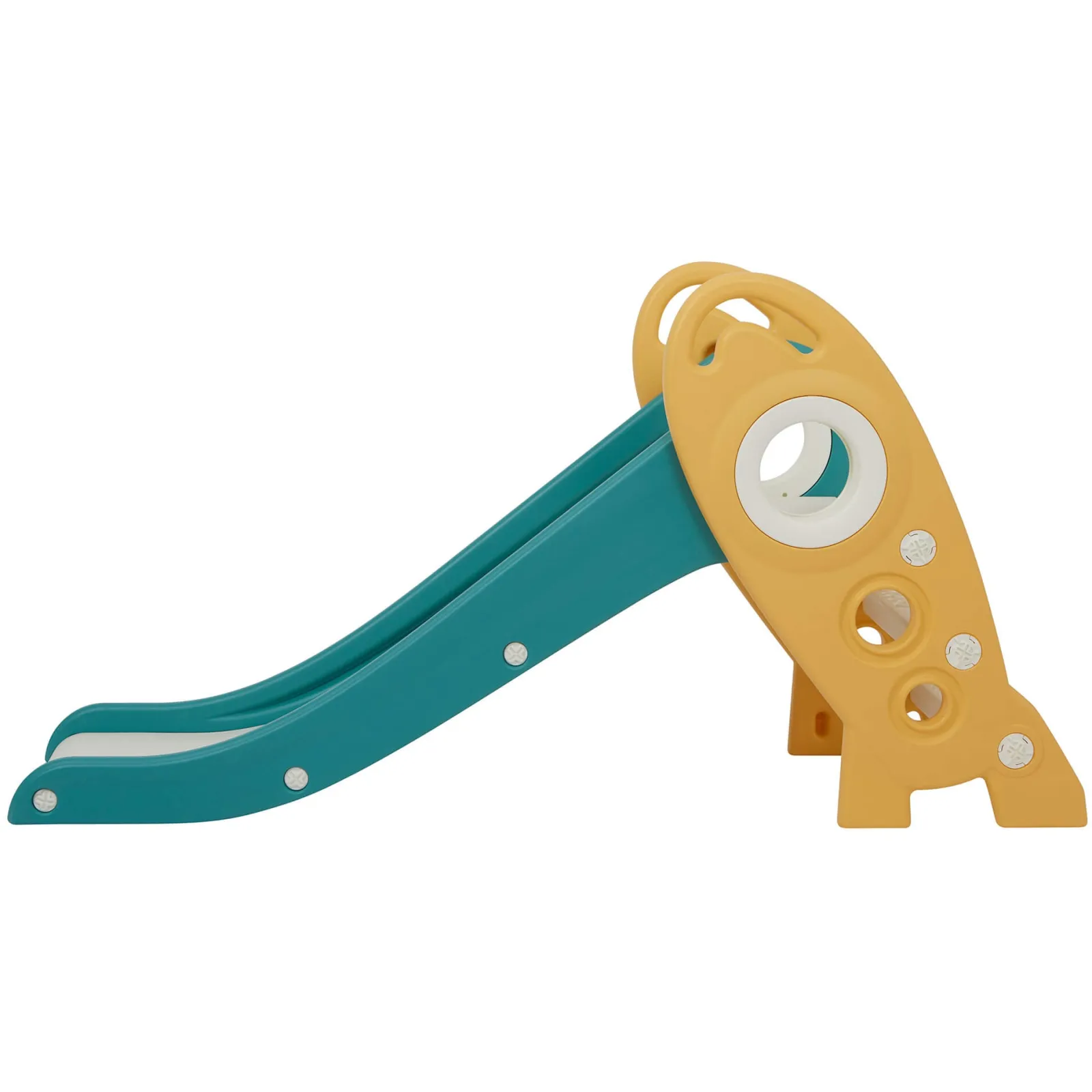 Little Helper Swing & Slide Sets & Garden Play & Trampolines | Kids Climbing Frames & Activity Toys | Kids Folding Montessori Slide | Eco Conscious Rocket Slide | Indoors & Outdoors | Multi Coloured | 24m+
