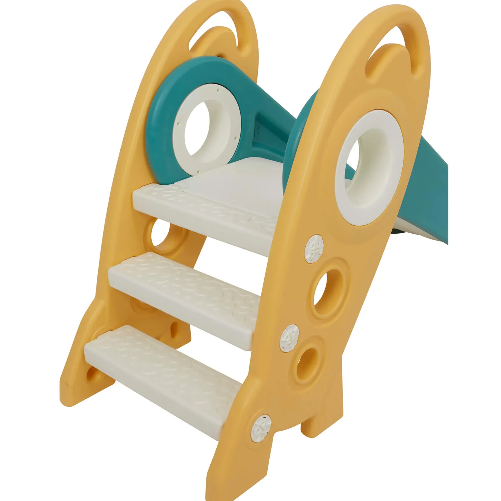 Little Helper Swing & Slide Sets & Garden Play & Trampolines | Kids Climbing Frames & Activity Toys | Kids Folding Montessori Slide | Eco Conscious Rocket Slide | Indoors & Outdoors | Multi Coloured | 24m+