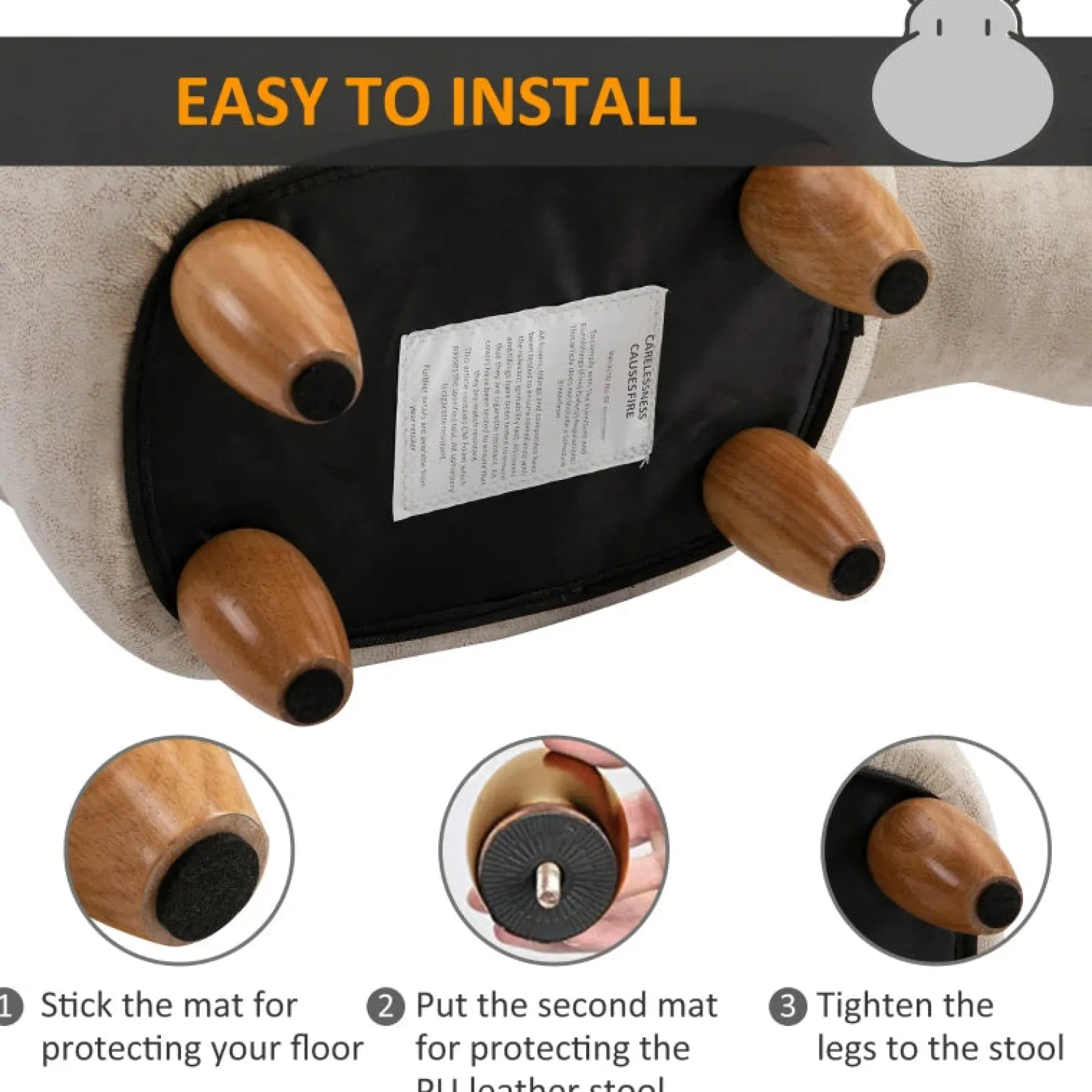 Little Helper Chairs & Stools | Toy Box & Blanket Box | Kids 4-in-1 Stool, Storage Box, Footrest & Seat | Toy Box | Super Cute Hippo Design