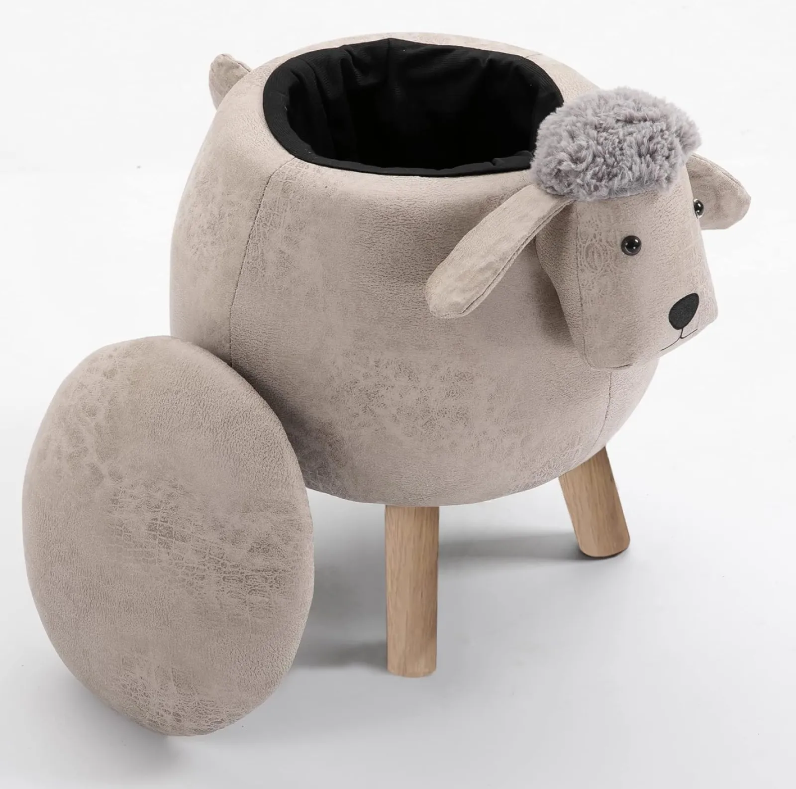 Little Helper Toy Box & Blanket Box | Toy Box & Blanket Box | Kids 4-in-1 Stool, Storage Box, Footrest & Seat | Toy Box | Super Cute Sheep Design