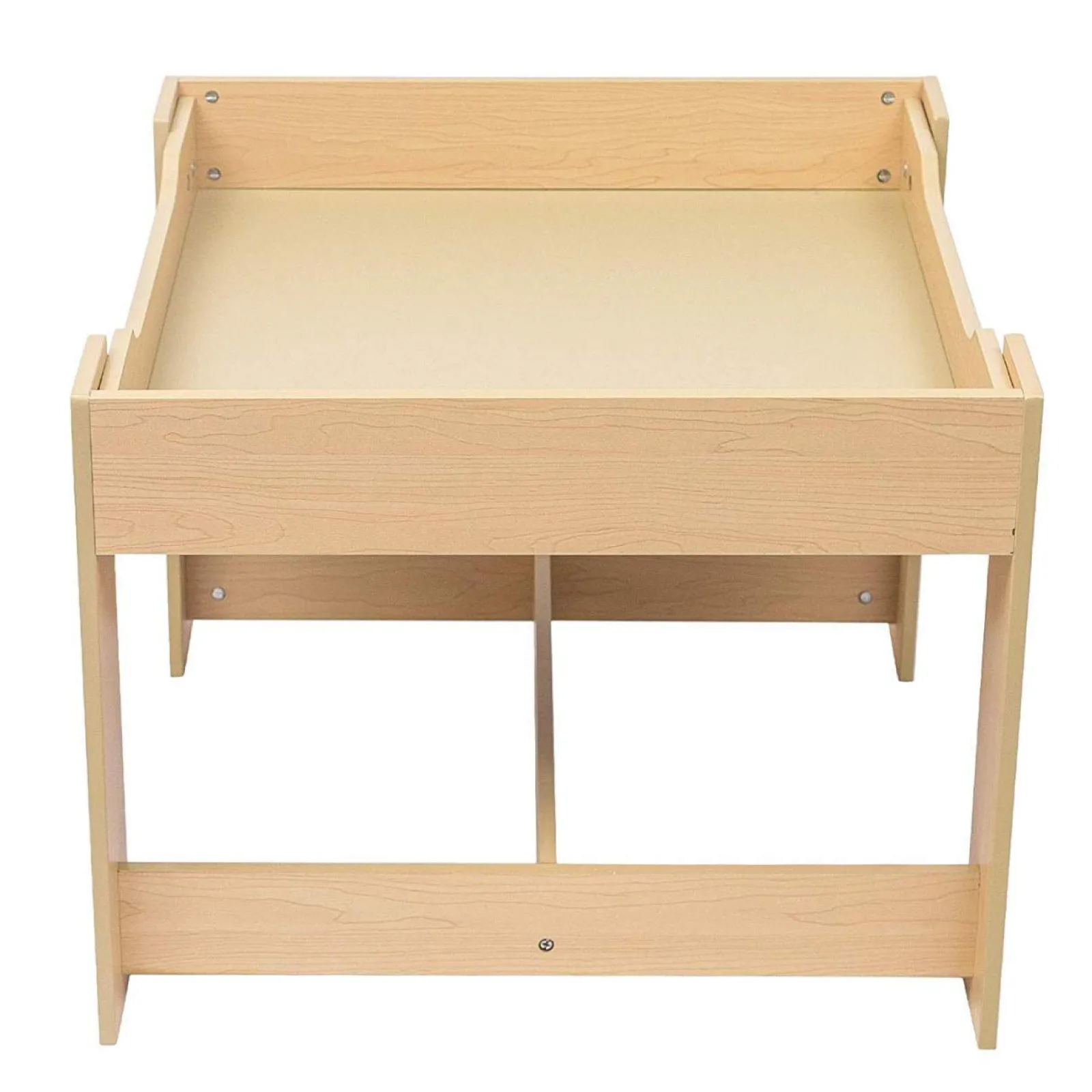 Little Helper Table & Chairs (wooden) | Kids 3-in-1 Table & Chairs | Reversible Top | Blackboard | Orange Storage Drawers