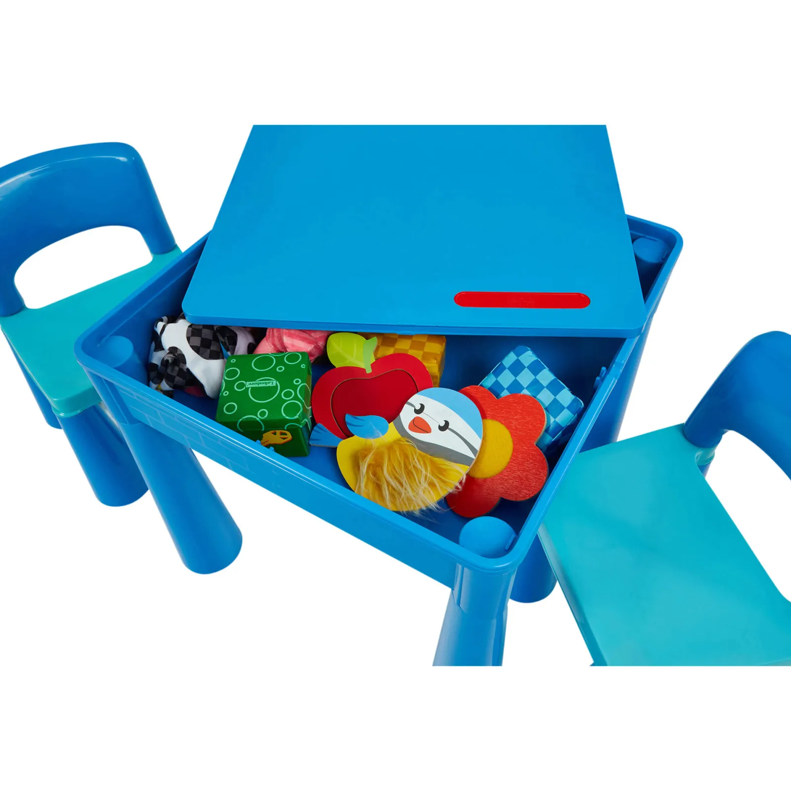 Little Helper Sand & Water Table & Sandpits & Mud Kitchens | Table & Chairs (plastic) | Kid's Indoor | Outdoor 4-in-1 Plastic Table & 2 Chairs Set | Lego Board | Sand & Water Pit | Blues