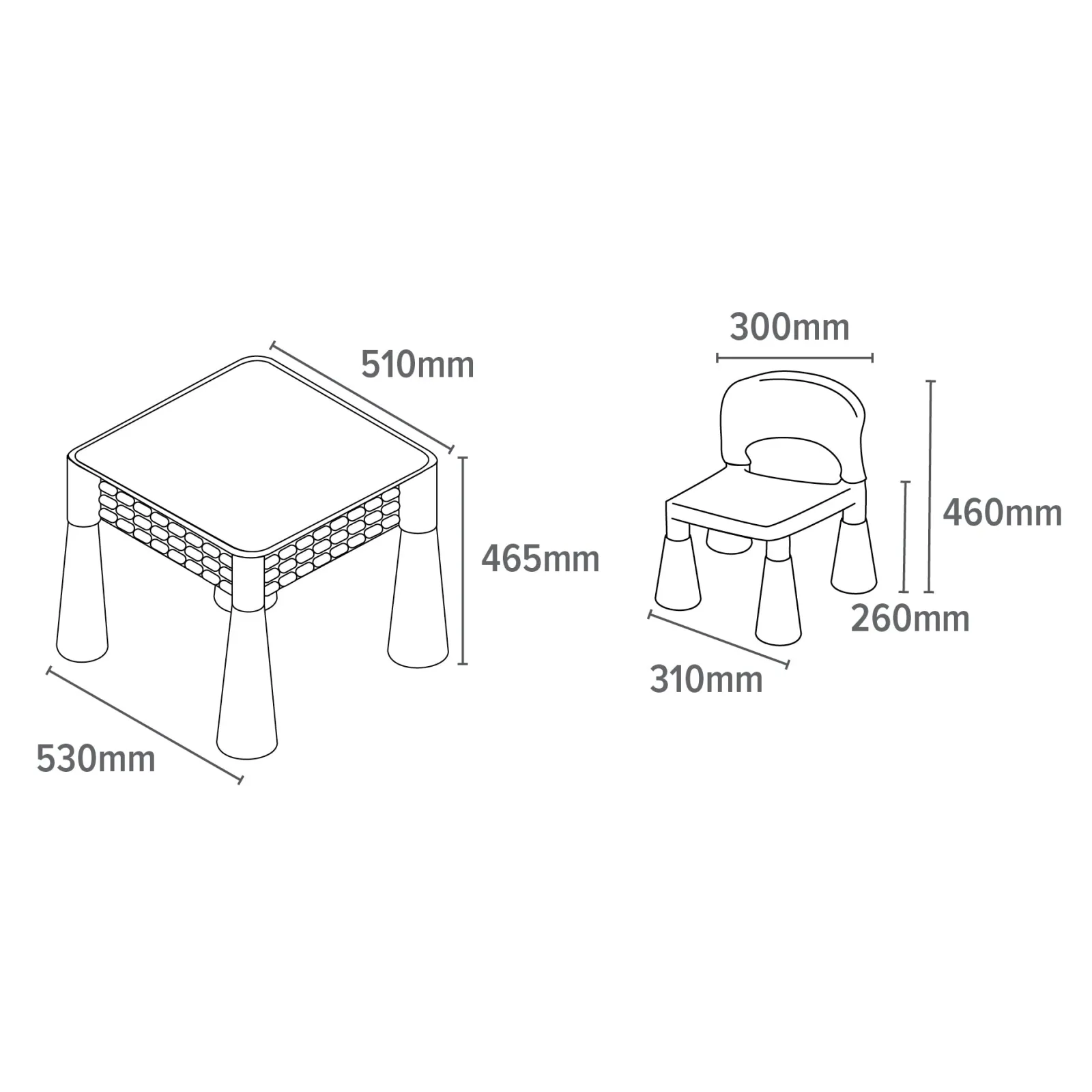 Little Helper Sand & Water Table & Sandpits & Mud Kitchens | Table & Chairs (plastic) | Kid's Indoor | Outdoor Multipurpose Plastic Table & 2 Chairs Set | Lego Board | Sand & Water Pit | Violet