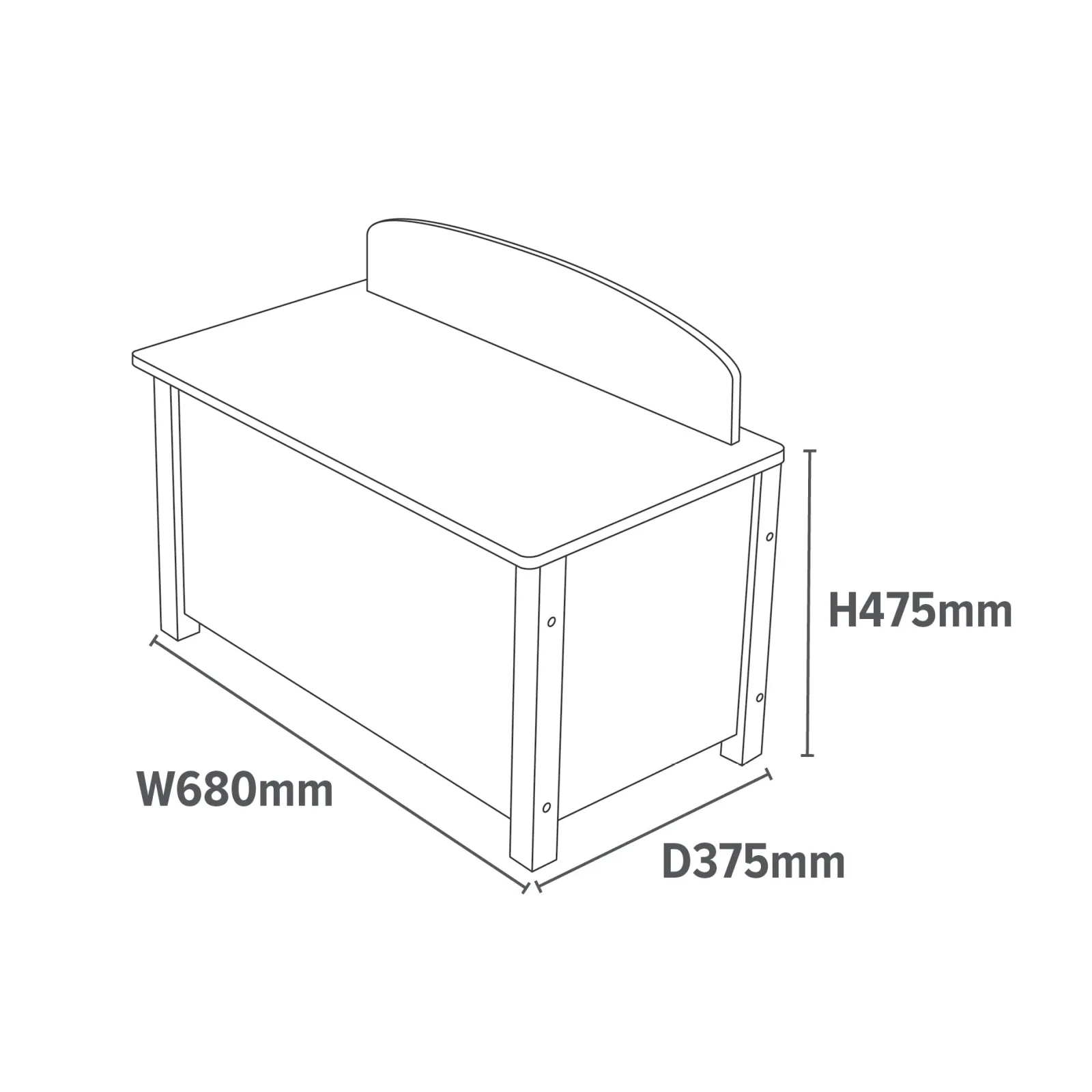 Little Helper Montessori Toys & Products | Toy Box & Blanket Box | Kids Montessori Toy Box and Seat with Slow Release Hinge | Ottoman | Blanket Box | Cat & Dog Design