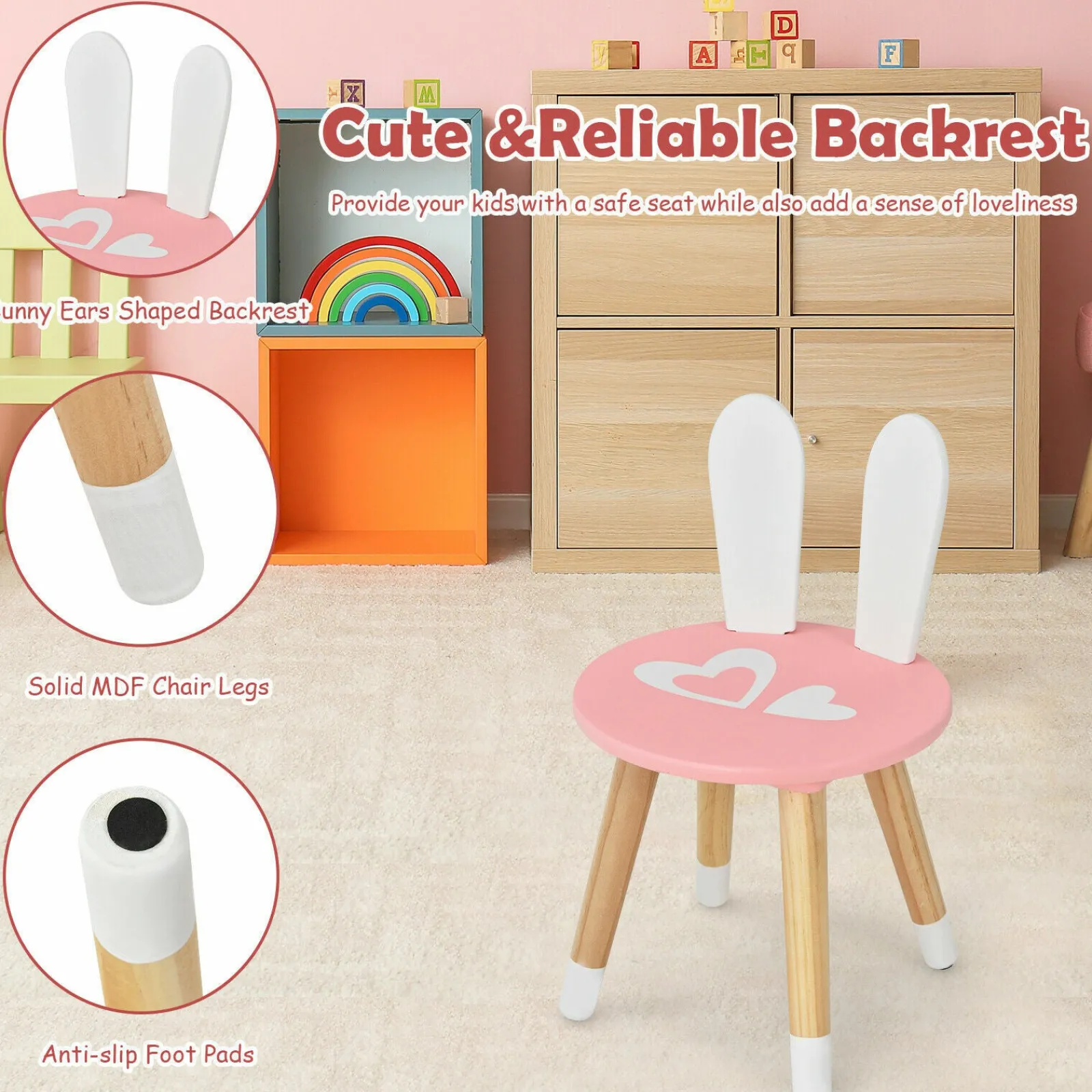 Little Helper Toy Storage Units | Toy Storage Units | Kids Vanity Table and Chair Set Pretend Makeup Dressing Table W/ Mirror & Drawer