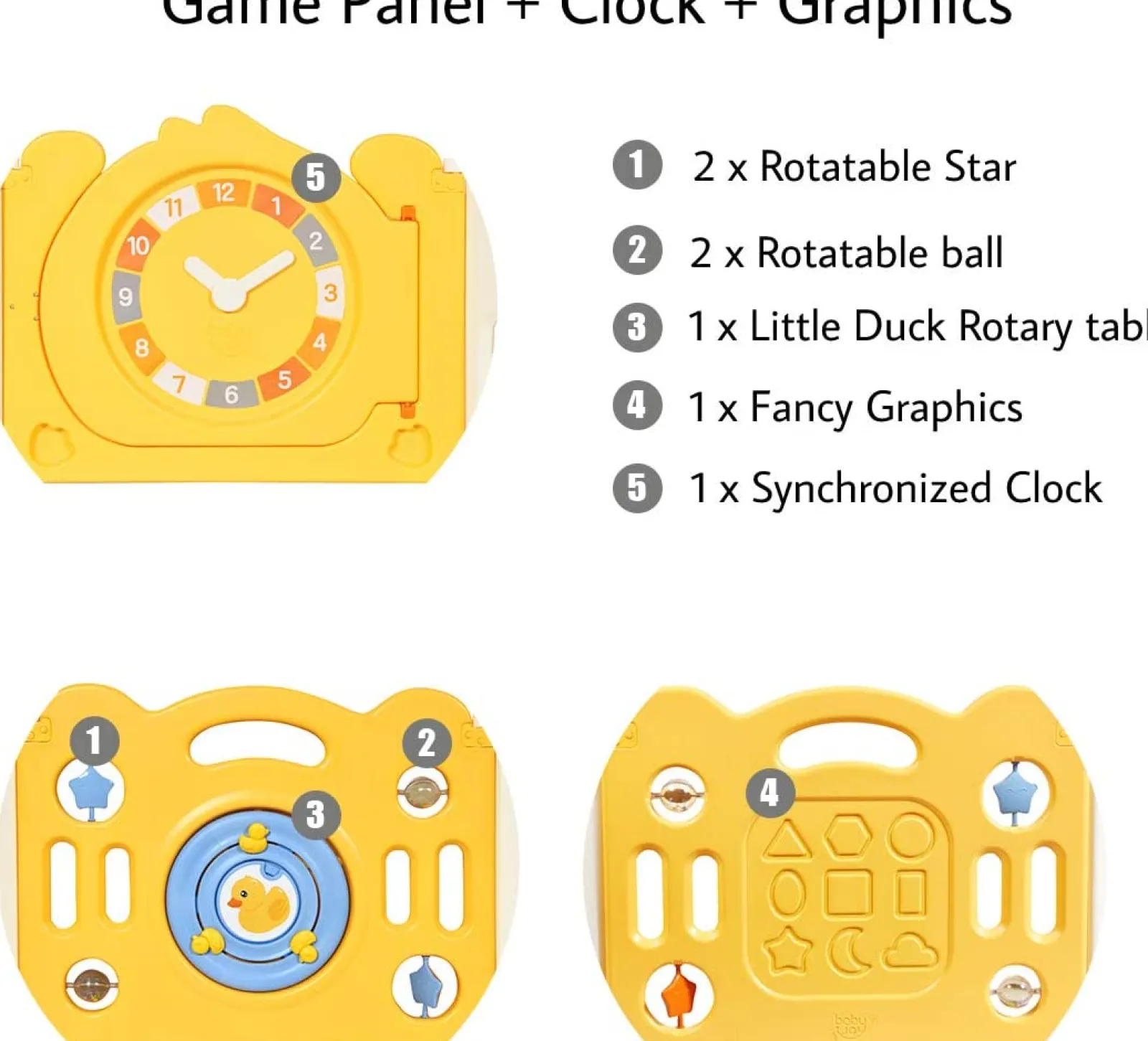 Little Helper Ball Pits & Ball Pools | Baby Playpens | Large 12 Panel Foldable Baby Playpen and Ball Pool | Yellow "Car" themed Sunshine Design