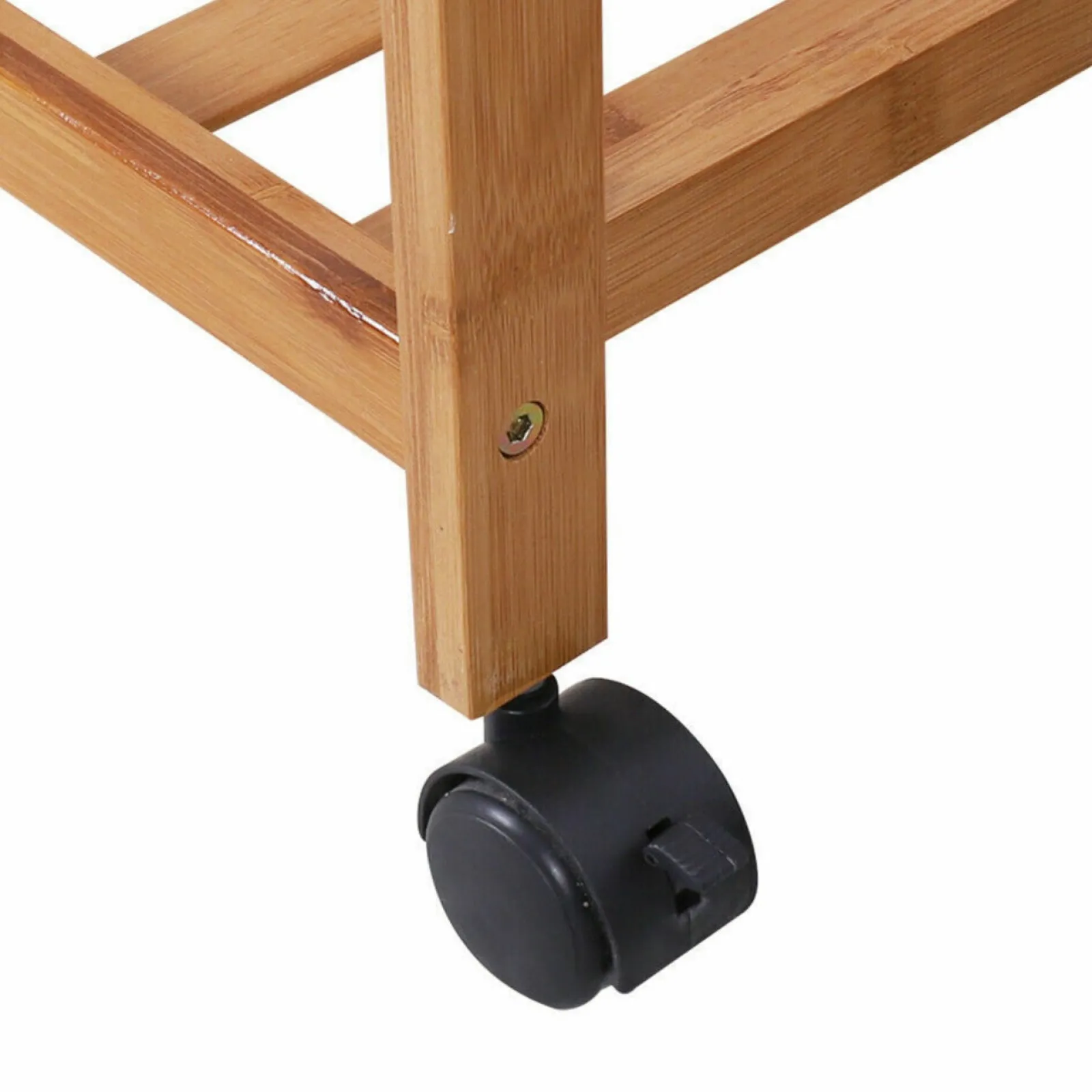 Little Helper Clothes Rail & Dressing Up Rails | Kids Clothes Rail | Large Bamboo Wooden Clothes Hanging Rail | Rail with 3 Open Shelves & 4 Hooks | Open Wardrobe with Wheels