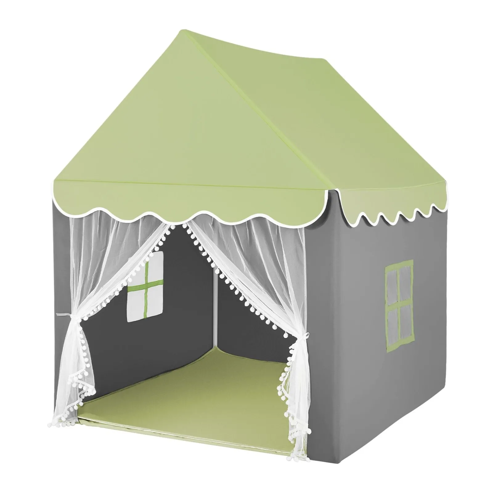 Little Helper Playhouses, Teepees & Dens | Playhouses, Teepees & Dens | Large Children’s Playhouse Tent | Windows and Star Lights | Washable Mat | 3 Colour Options