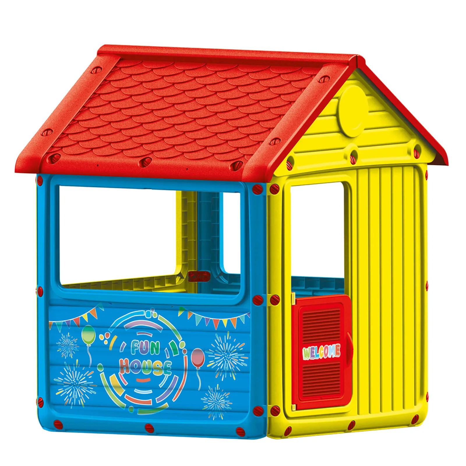 Little Helper Role Play Toys & Pretend Play | Playhouses, Teepees & Dens | Large Indoor & Outdoor 2 Children Sturdy Playhouse with Front Door & Windows | Ages 2-5 Years
