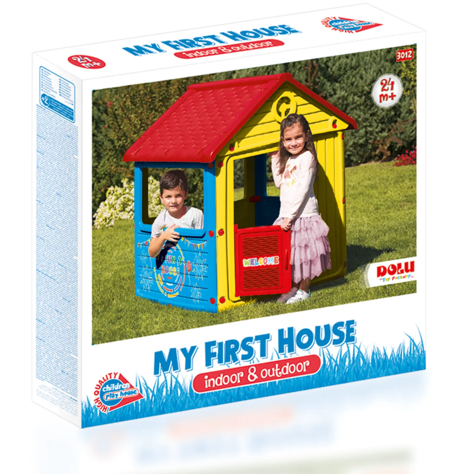 Little Helper Role Play Toys & Pretend Play | Playhouses, Teepees & Dens | Large Indoor & Outdoor 2 Children Sturdy Playhouse with Front Door & Windows | Ages 2-5 Years