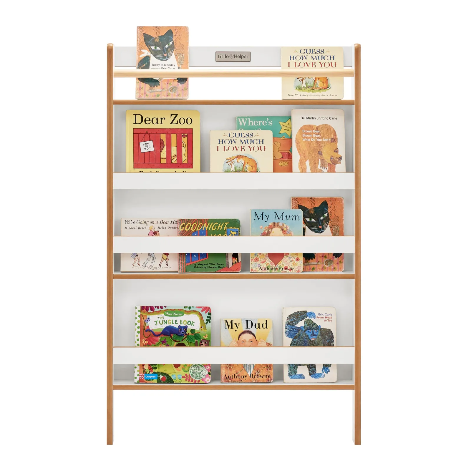 Little Helper Bookcases & Kids Bookshelves | Kids Bookcases & Kids Bookshelves | Montessori Wall Mounted BookCase | Childrens Bookcase | Kids Bookshelf | White
