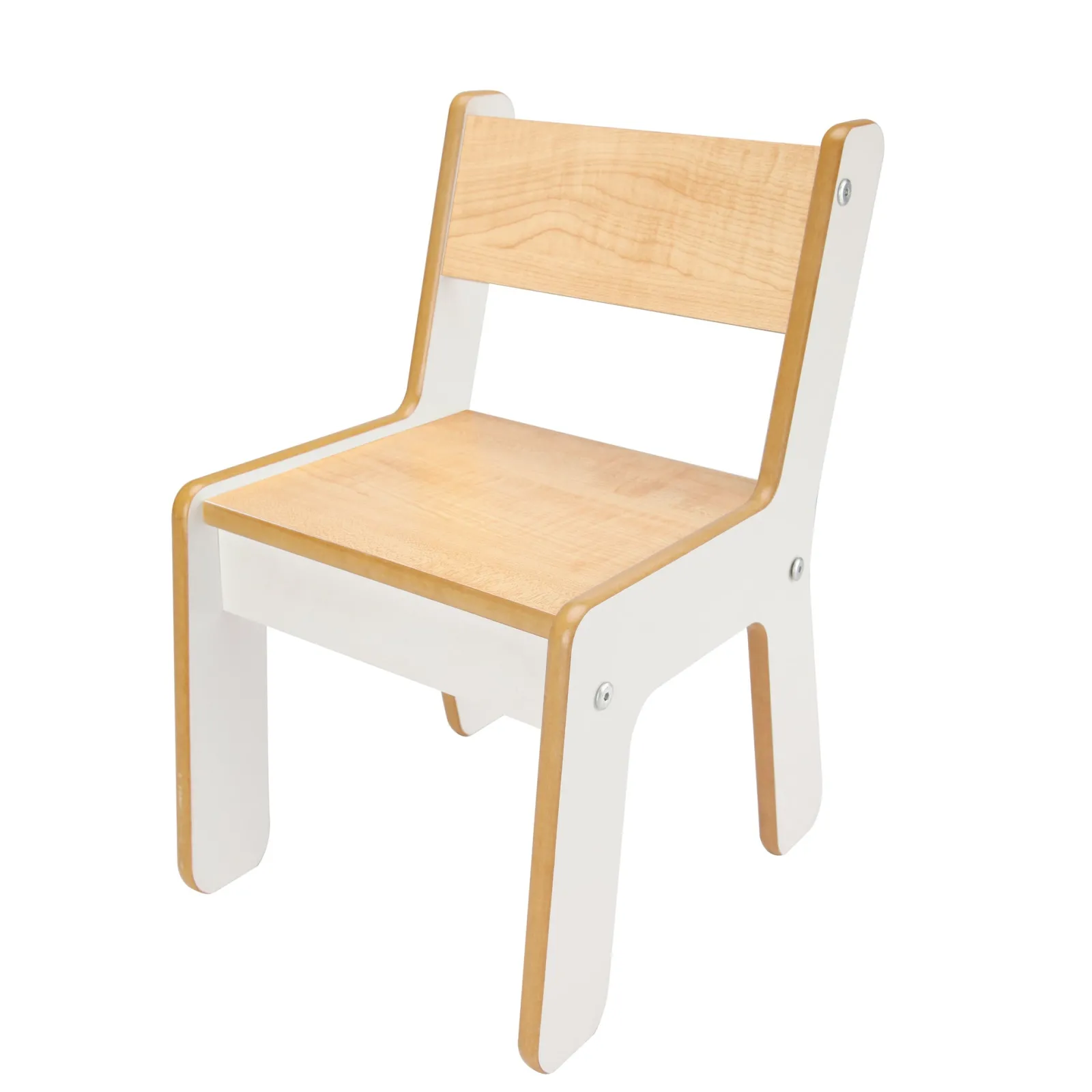 Little Helper Montessori Toys & Products | Table & Chairs (wooden) | Montessori Wood FunStation Duo Childrens Table & Chairs Set for 2 | White/Natural