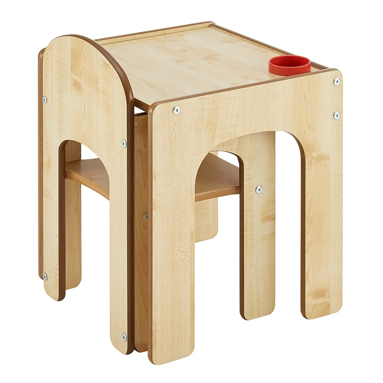 Little Helper Table & Chairs (wooden) | Wooden Toddler Table and Chair for Arts, Crafts & Mealtimes | Natural Finish