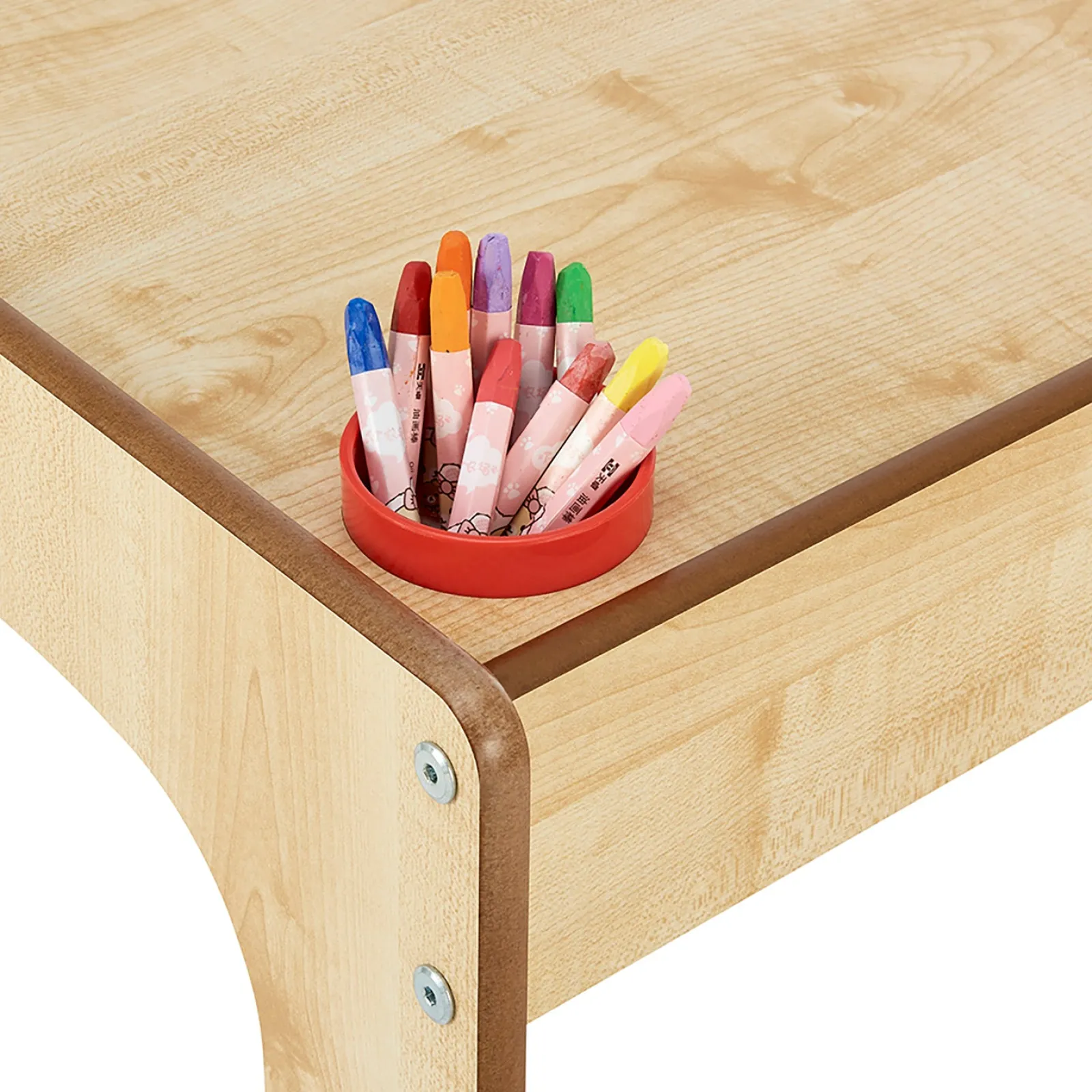 Little Helper Table & Chairs (wooden) | Wooden Toddler Table and Chair for Arts, Crafts & Mealtimes | Natural Finish