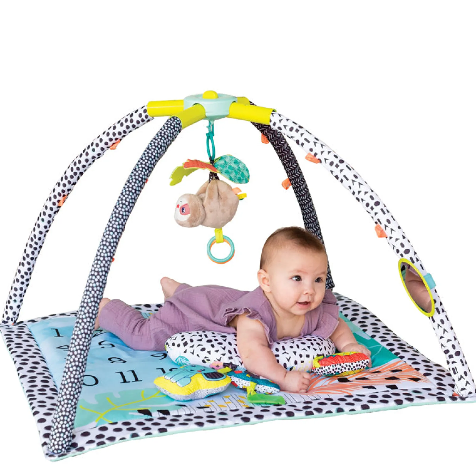 Little Helper Baby Play Gyms & Tummy Time & Activity Centres | Milestone Moments | Newborn Portable Baby Play Mat | Baby Gym