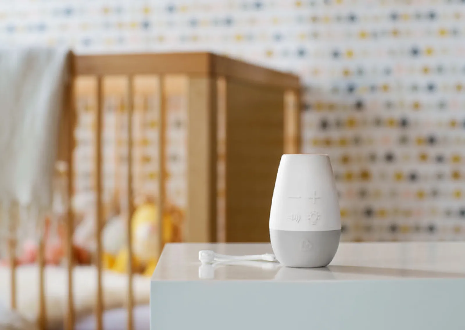 Little Helper Baby Gifts | Baby Monitors & Video Baby Monitors & Movement Monitors | Mobile Baby Night Soother | 3 Sounds Sleep Machine | Heartbeat, Shhhh & White Noise | Timer | Nightlight