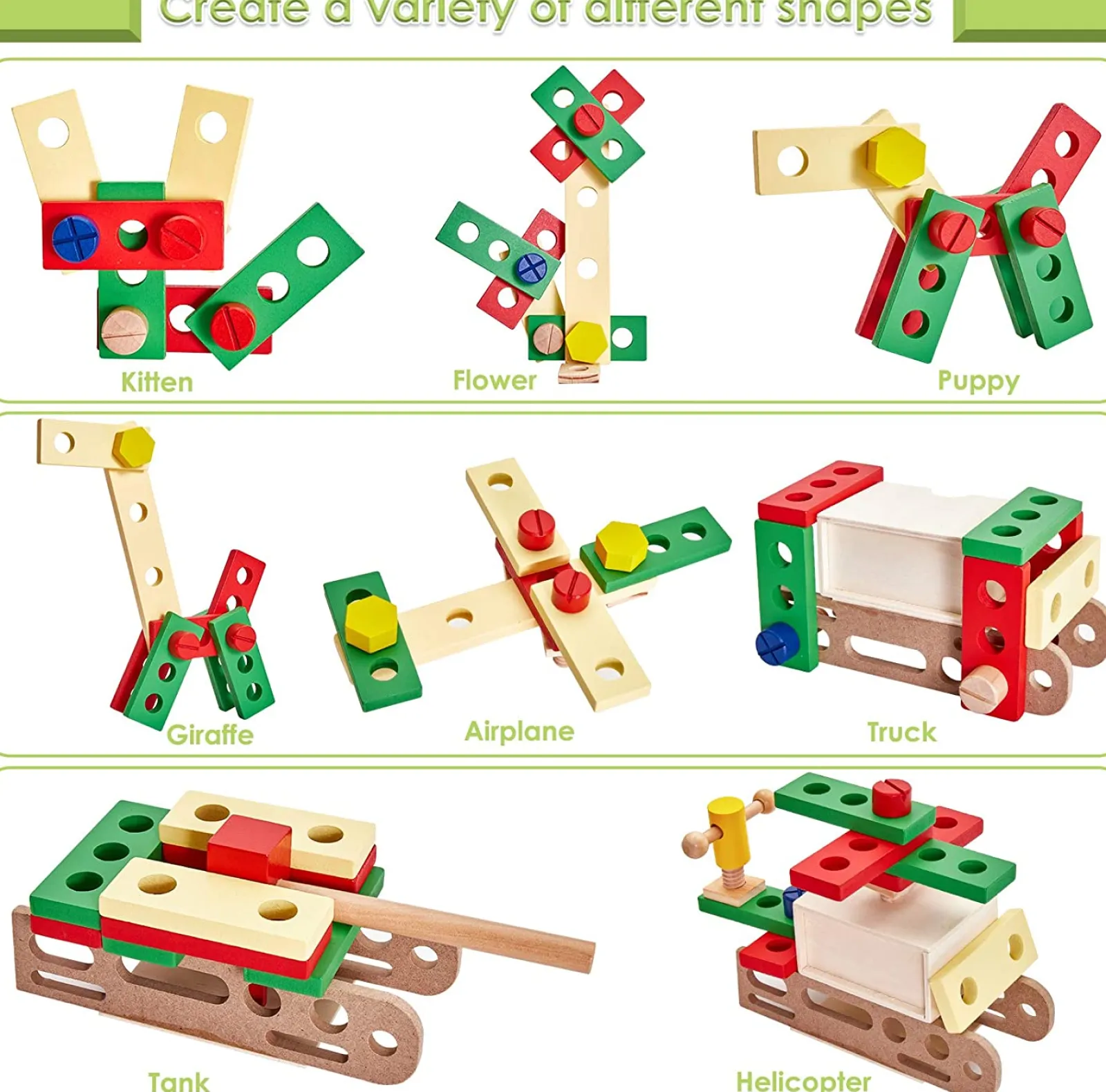 Little Helper Wooden Toys & Educational Toys | Role Play Toys & Pretend Play | Montessori 37 Piece Tool Set for Kids | Kids Toolbench | Wooden Toy