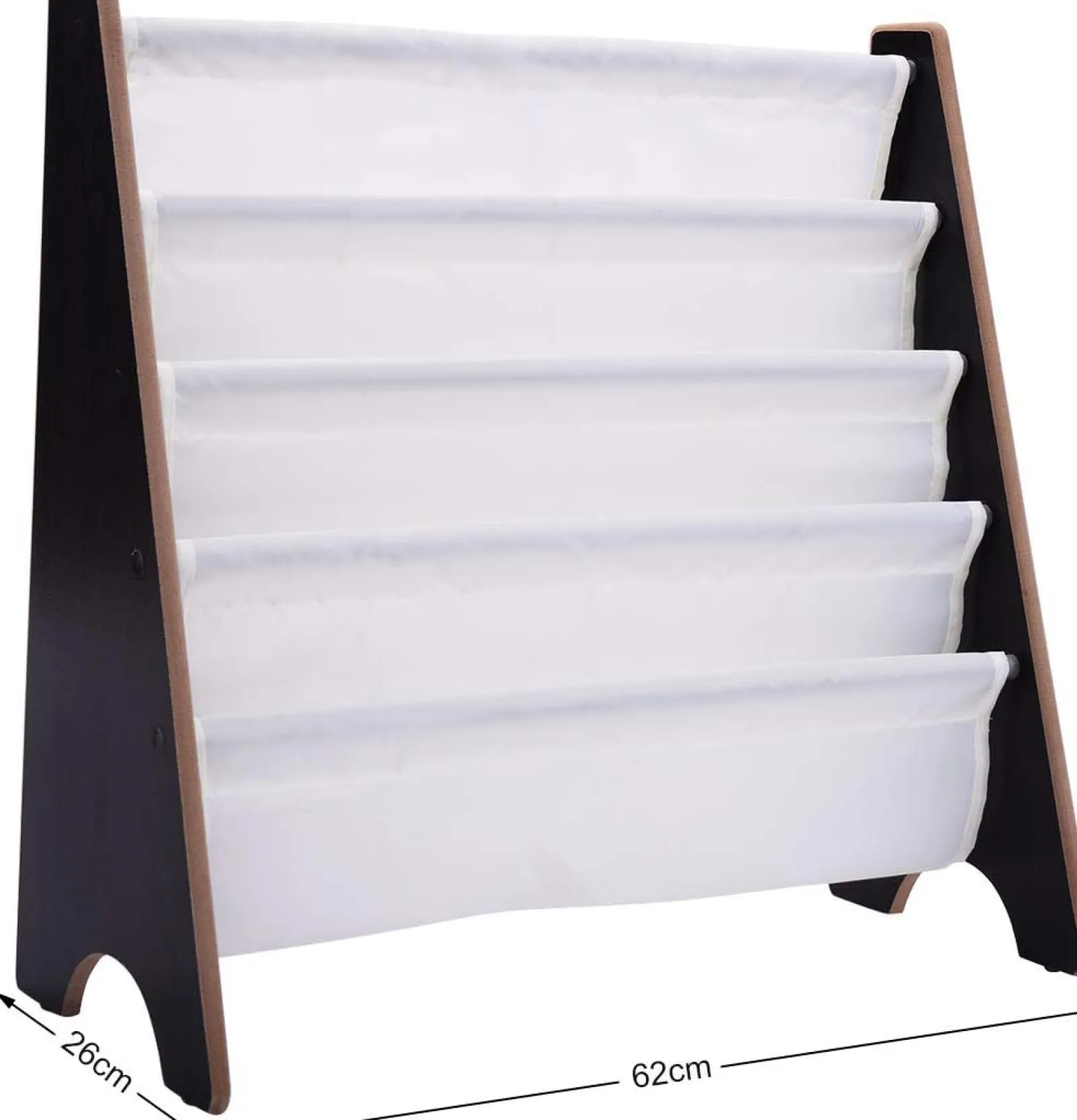 Little Helper Bookcases & Kids Bookshelves | Kids Bookcases & Kids Bookshelves | Montessori 4 Tier Sling BookCase | Childrens Bookcase | Kids Bookshelf | 2 Colours