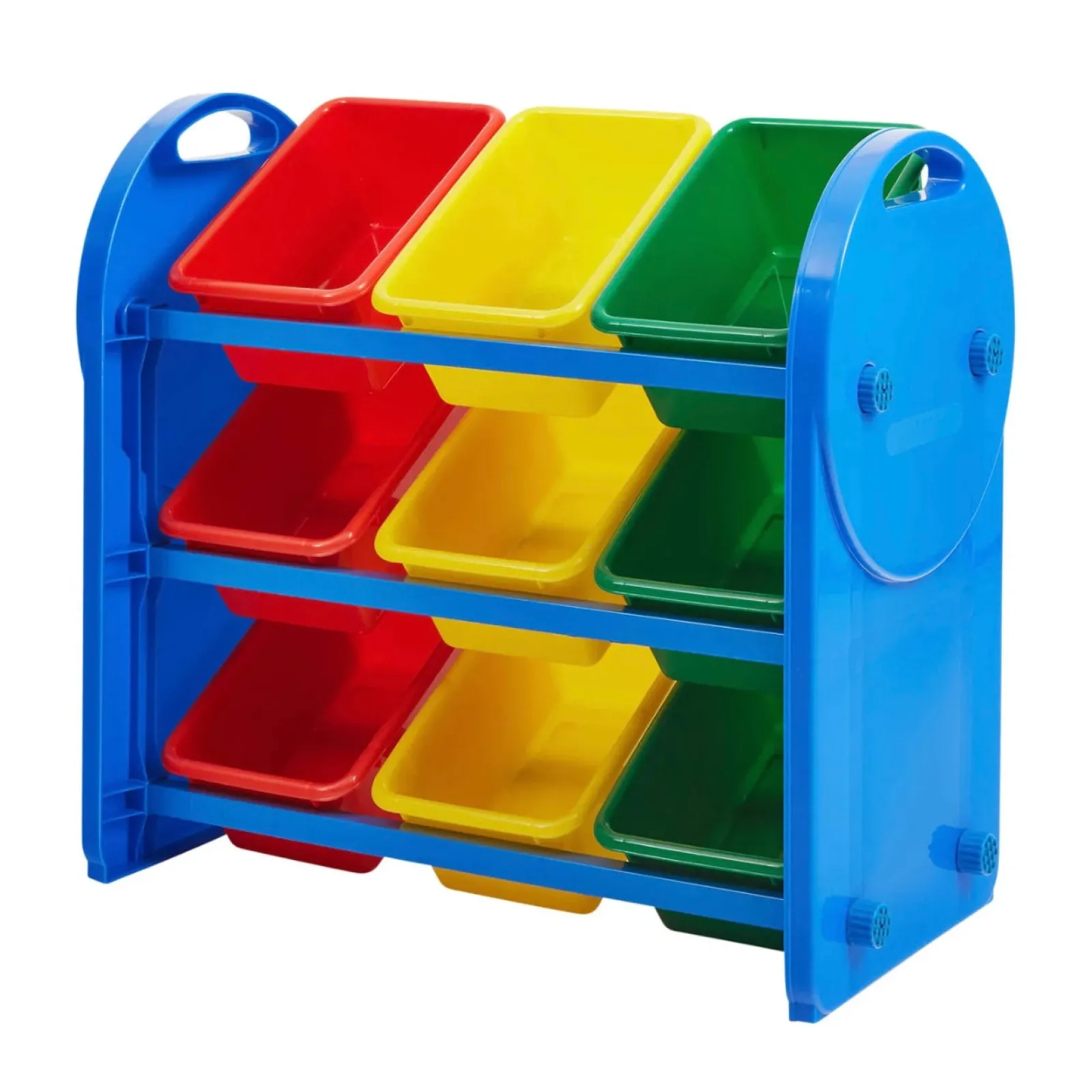 Little Helper Toy Storage Units | Toy Storage Units | Montessori Children's 9-Bin Toy Storage Unit | Primary Colours
