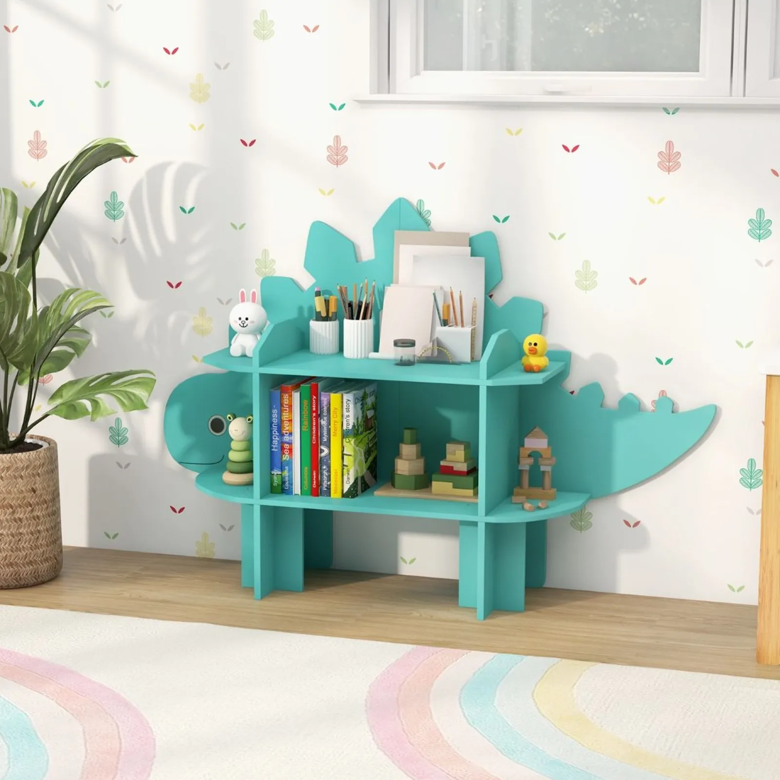 Little Helper Toy Storage Units | Toy Storage Units | Montessori Dinosaur Kids Toy Storage | Kids Toy Storage | Anti-Toppling System | 0.9m HIgh | 3-12 Years