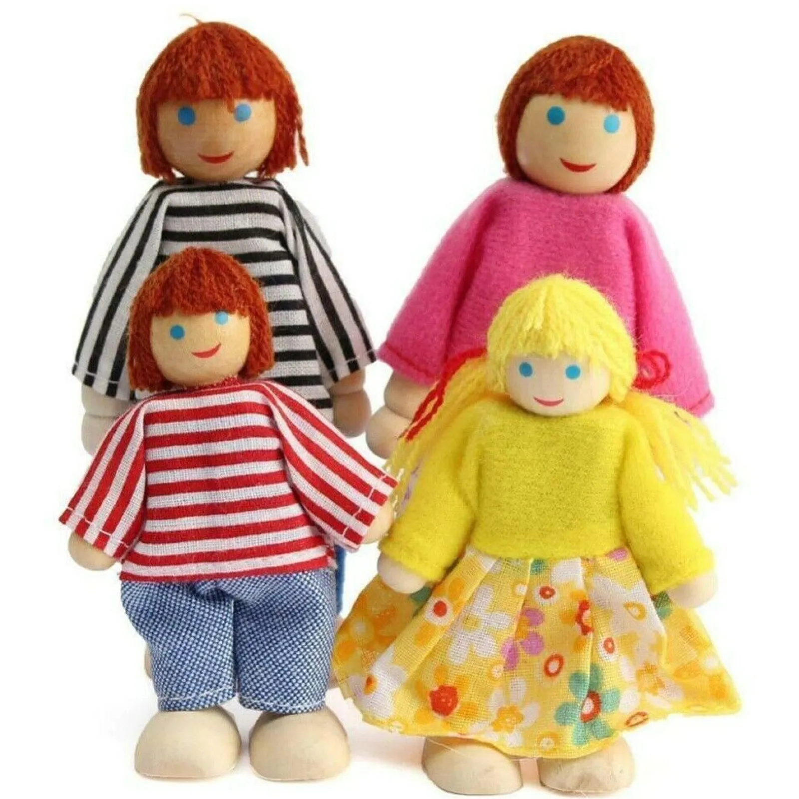 Little Helper Wooden Toys & Educational Toys | Role Play Toys & Pretend Play | Montessori Dollhouse Small Dolls & Families | Choice of Sets | 3 years+