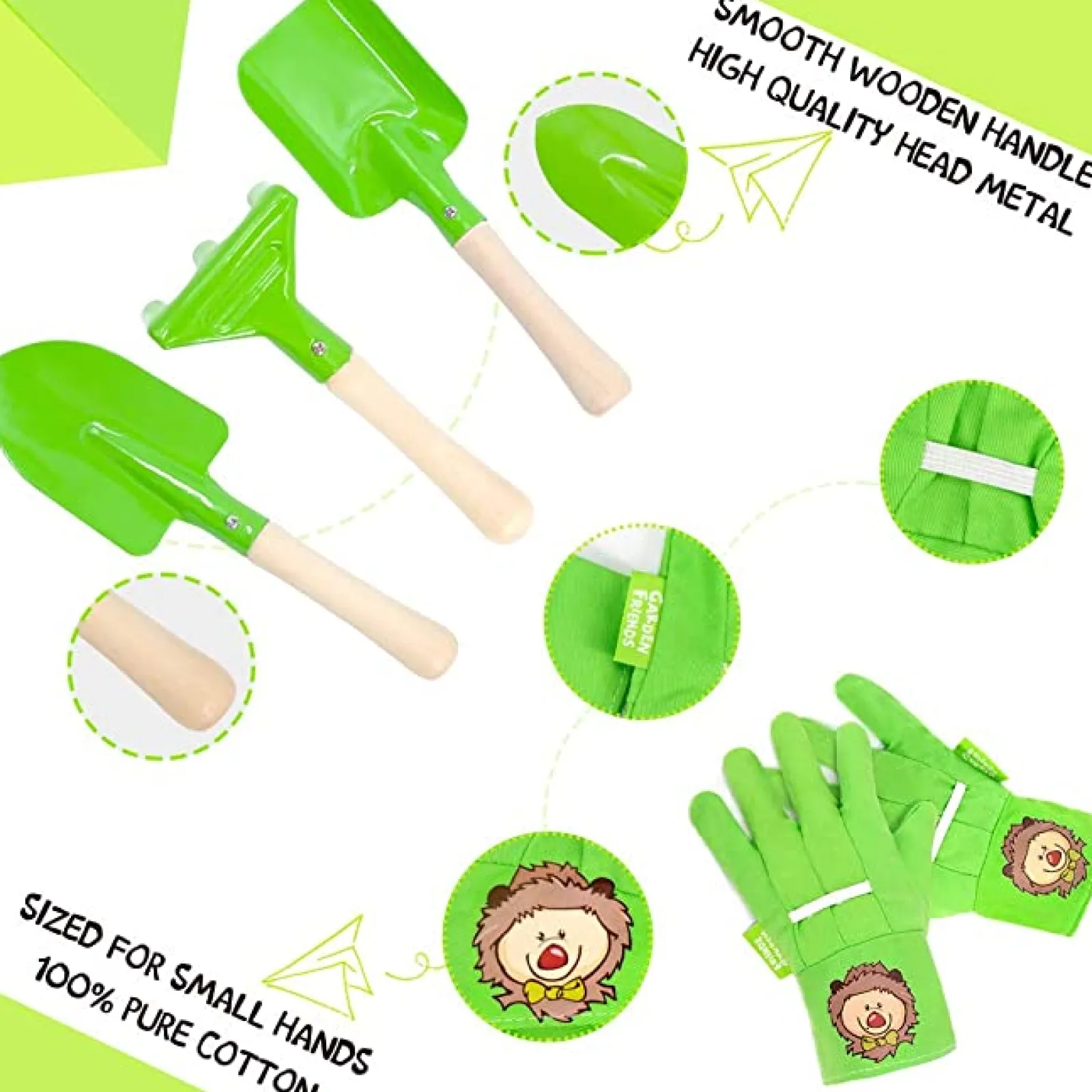 Little Helper Sand & Water Table & Sandpits & Mud Kitchens | Montessori Garden Toy Set with Rust-Resistant Stainless Steel Wheelbarrow & Tool Kit | Outdoor Kids Toys for Sand Pit | 3 years+