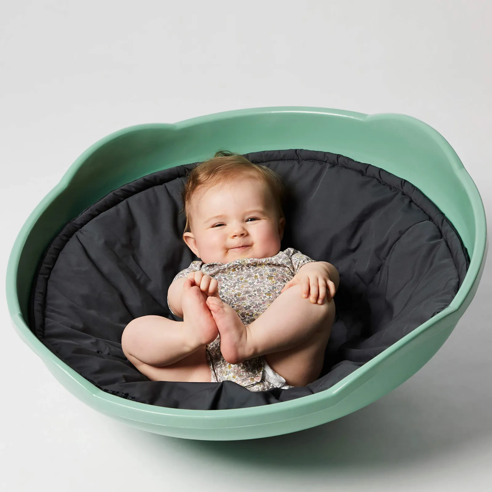 Little Helper Montessori Toys & Products | Activity Toys | Montessori Gonge Mini Cushion | Nordic Range | Charcoal | Newborn - 2 years