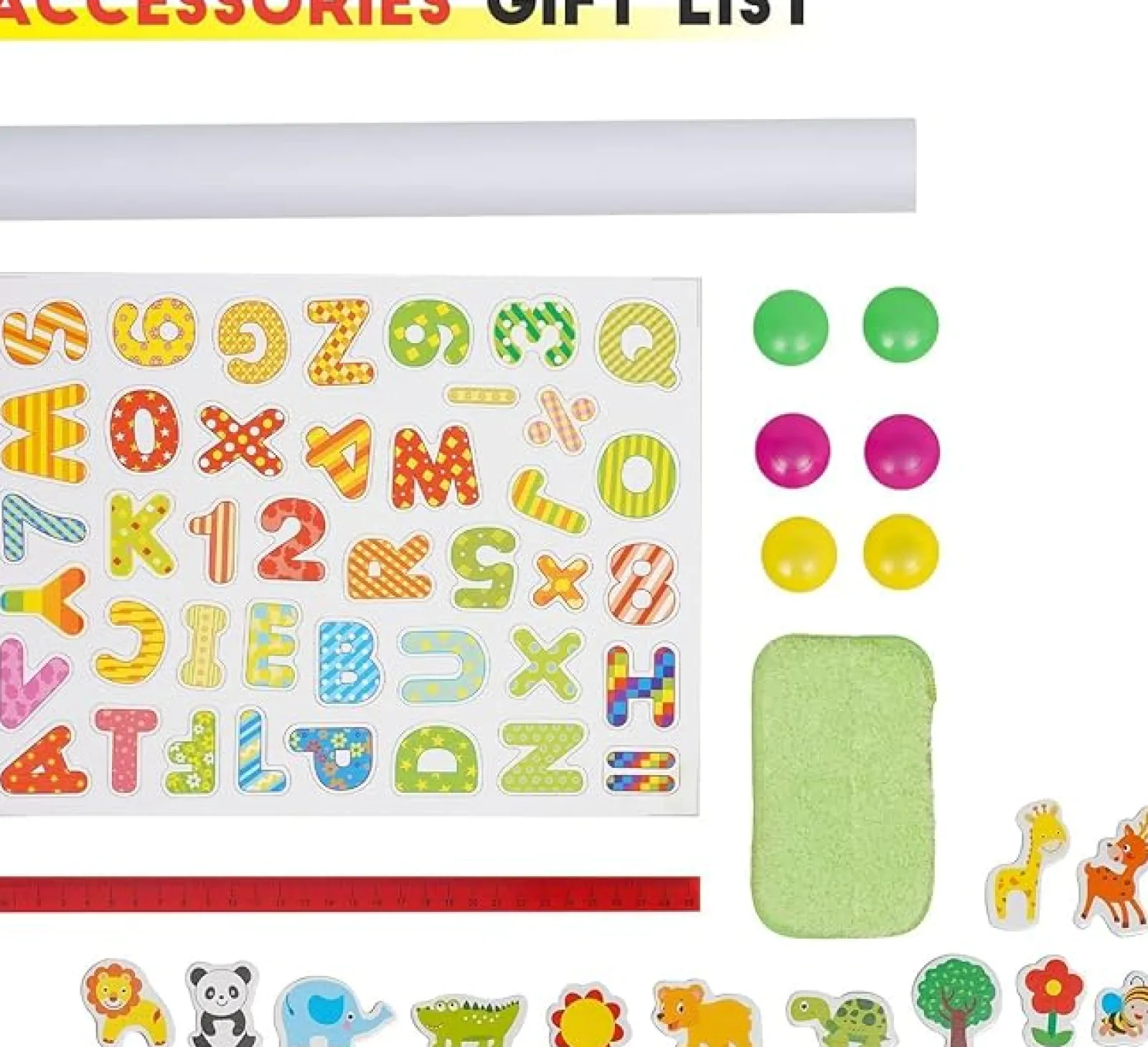Little Helper Kids Arts & Crafts & Accessories | Easels & Accessories | Montessori Height Adjustable Eco Folding Wood Easel | Whiteboard, Blackboard | Paper Roll | Large Accessory Pack | 3-8 Years