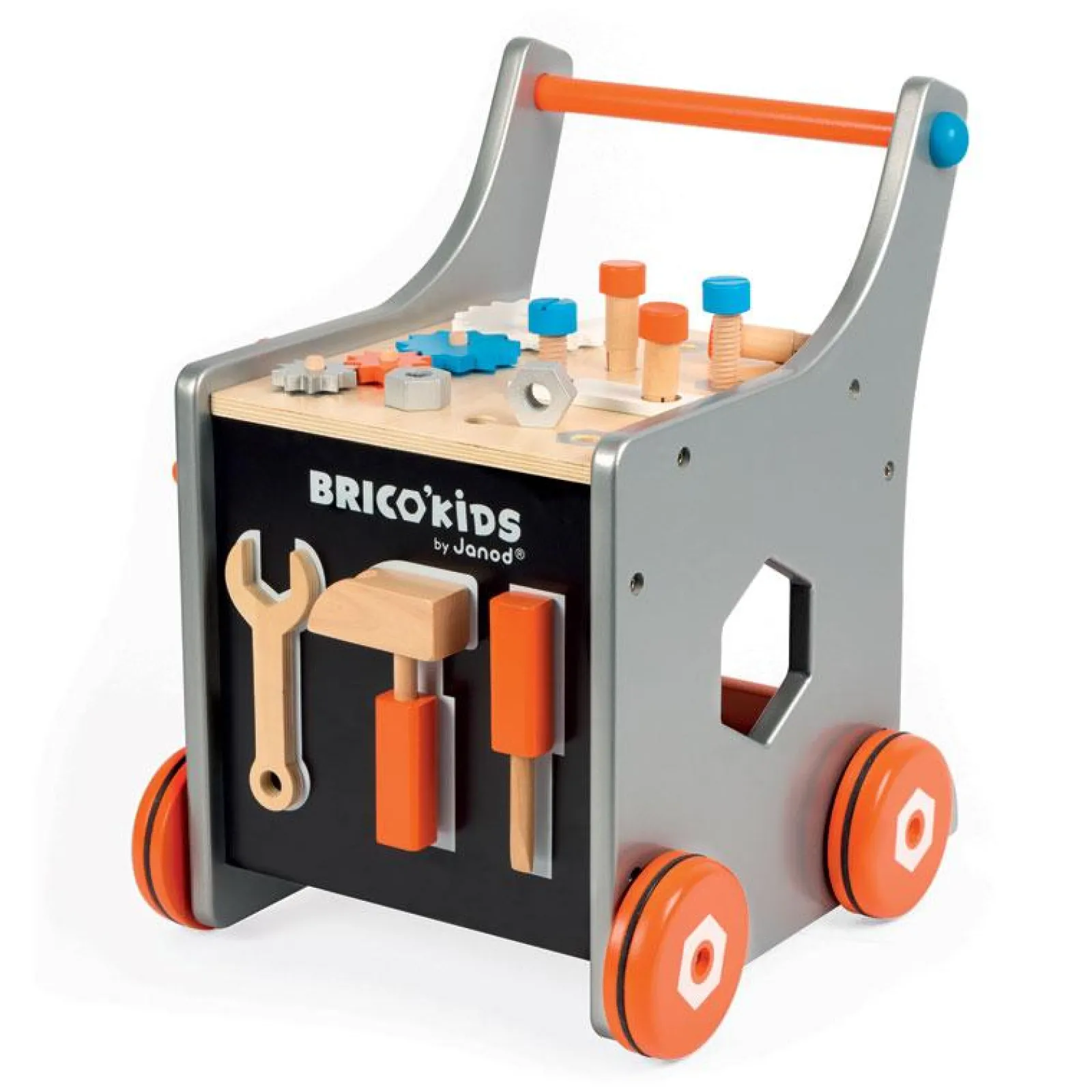 Little Helper Wooden Toys & Educational Toys | Baby Gifts | Montessori 2-in-1 Baby Walker & Workbench | Childs Tool Set | Childrens Tool Kit | 18m+