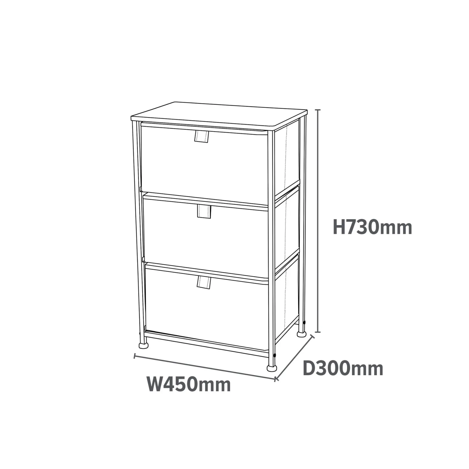 Little Helper Montessori Toys & Products | Toy Storage Units | Montessori Jungle Safari Toy Storage with Drawers | Children's Bedside Table | 73 x 45 x 30cm