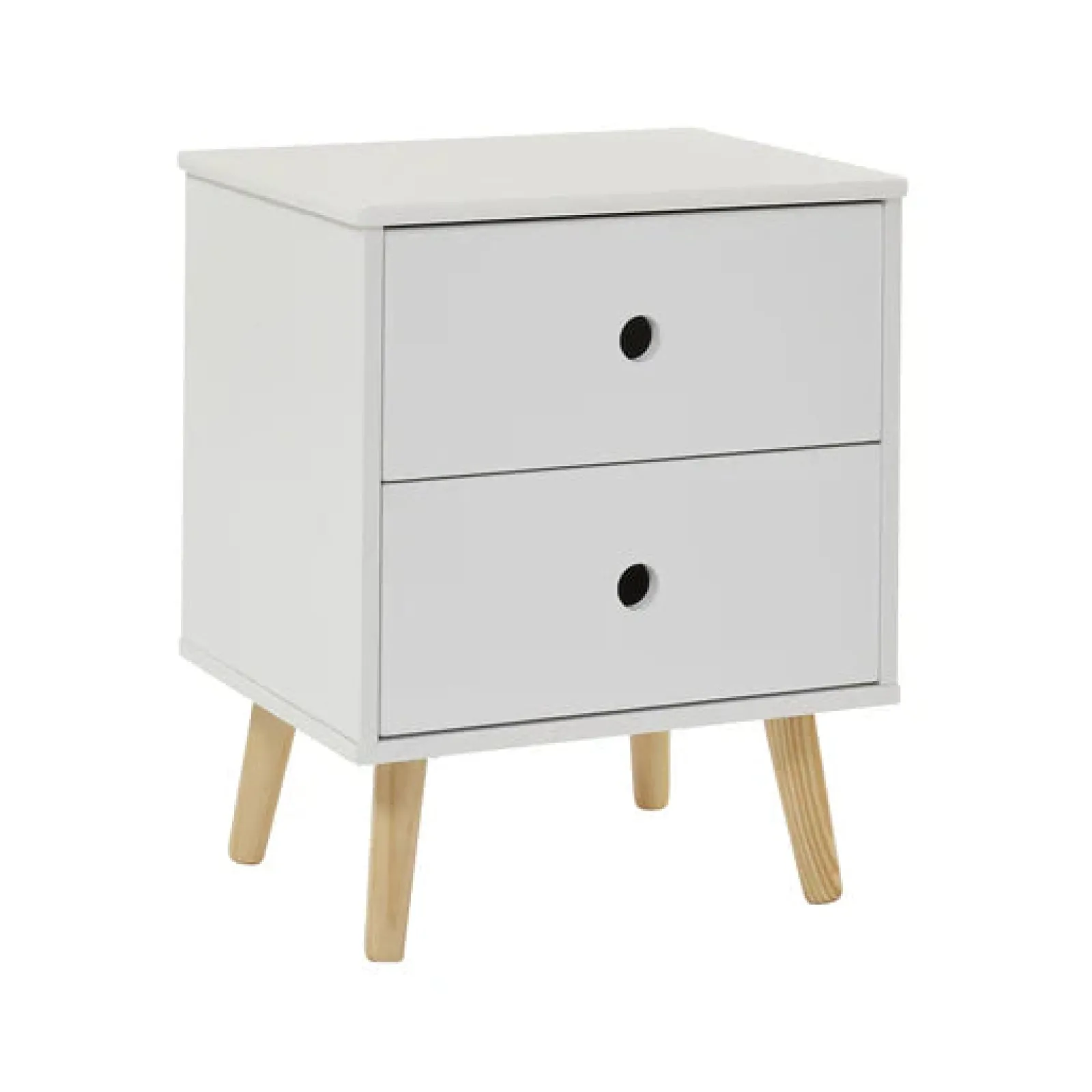 Little Helper Toy Storage Units | Toy Storage Units | Montessori Modern Bedside Drawers | Children's Toy Storage | White | Pine Legs