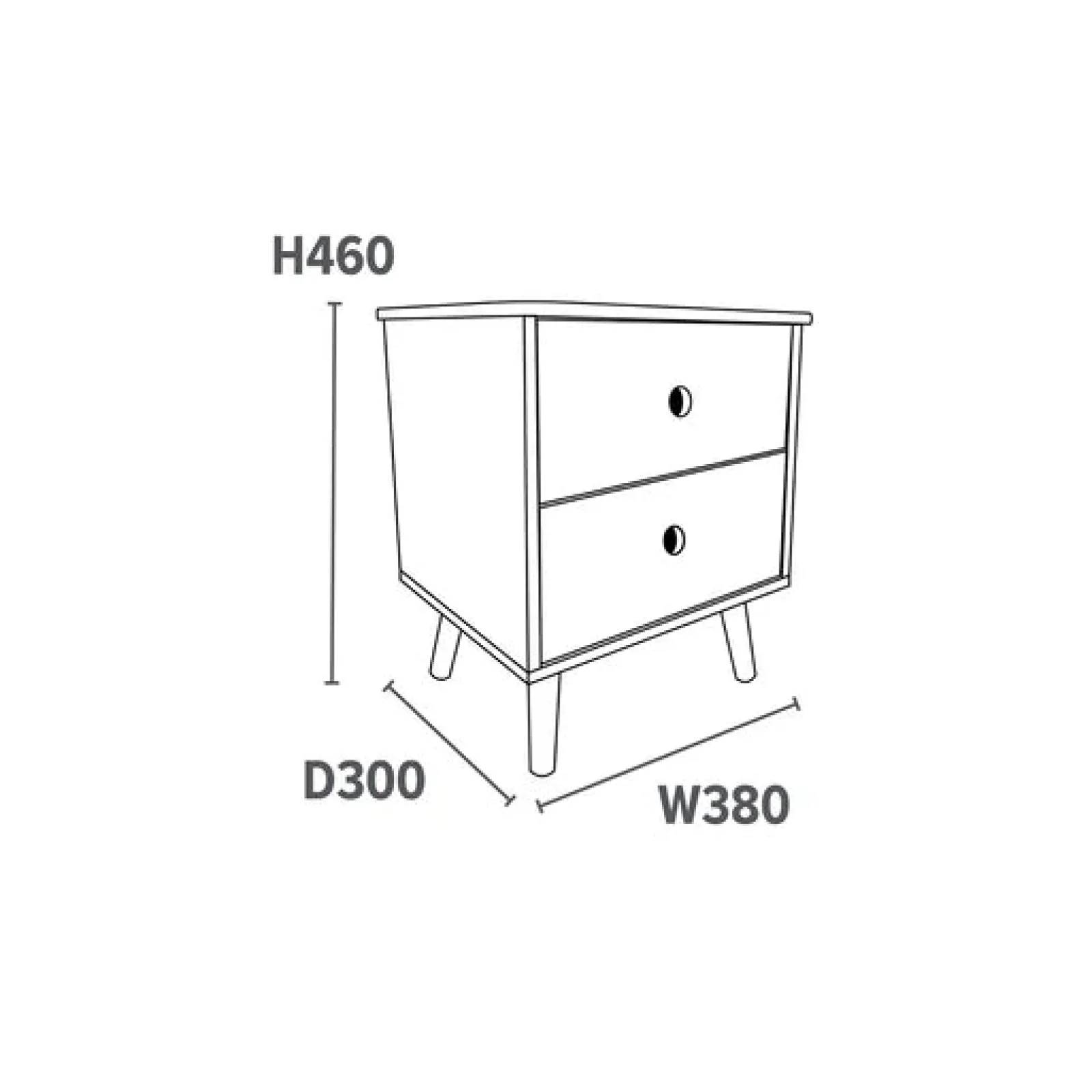 Little Helper Toy Storage Units | Toy Storage Units | Montessori Modern Bedside Drawers | Children's Toy Storage | White | Pine Legs