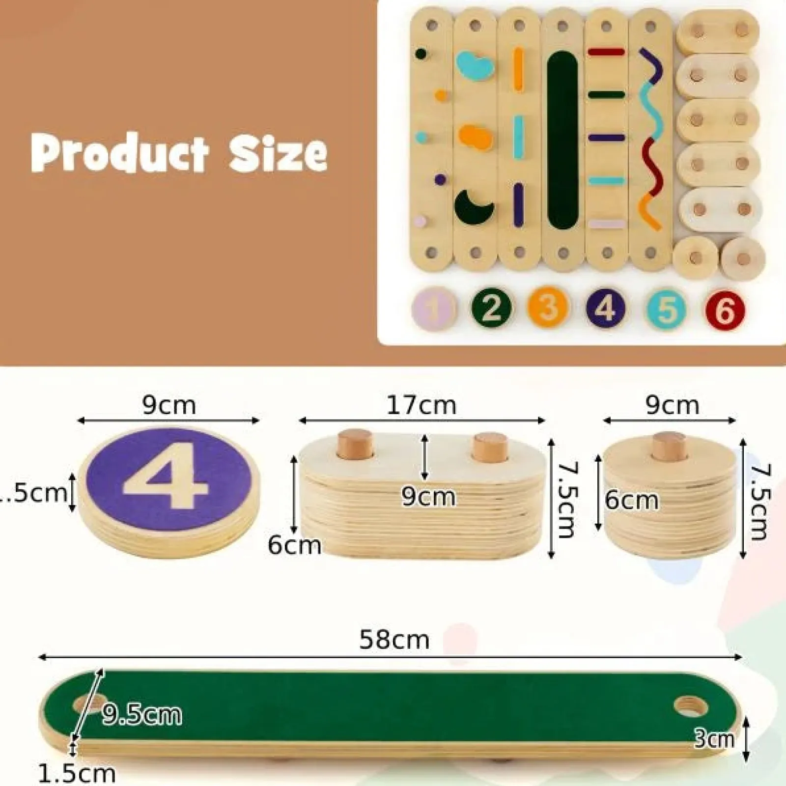 Little Helper Kids Climbing Frames & Activity Toys | Montessori Toys & Products | Montessori Pikler | High Quality Eco Wood Balance Beam | Stepping Stones | Natural & Pastels