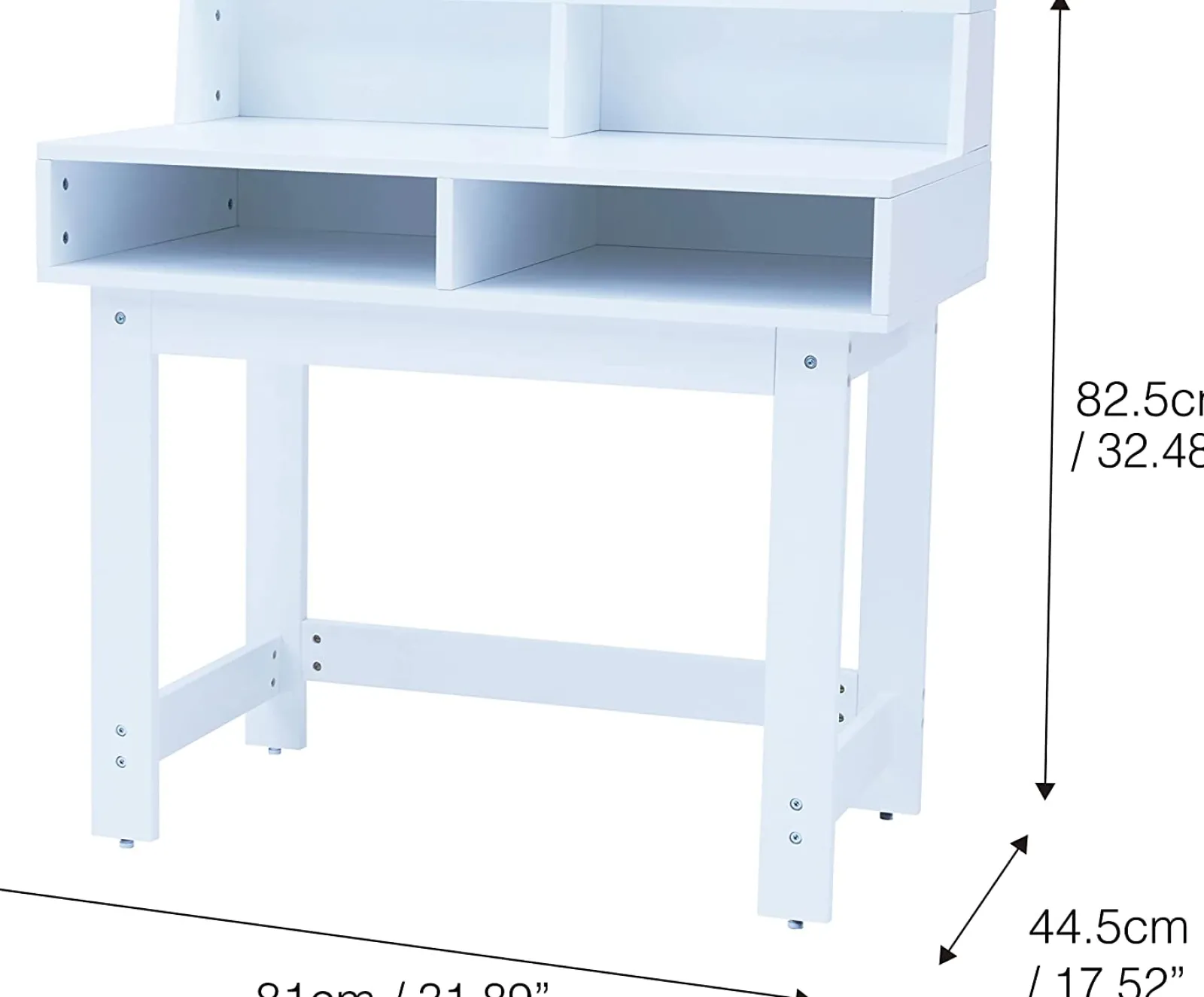 Little Helper Table & Chairs (wooden) | Montessori Space Saving Eco-Conscious Desk | Bureau | Storage & Chair | White | 3-10 Years