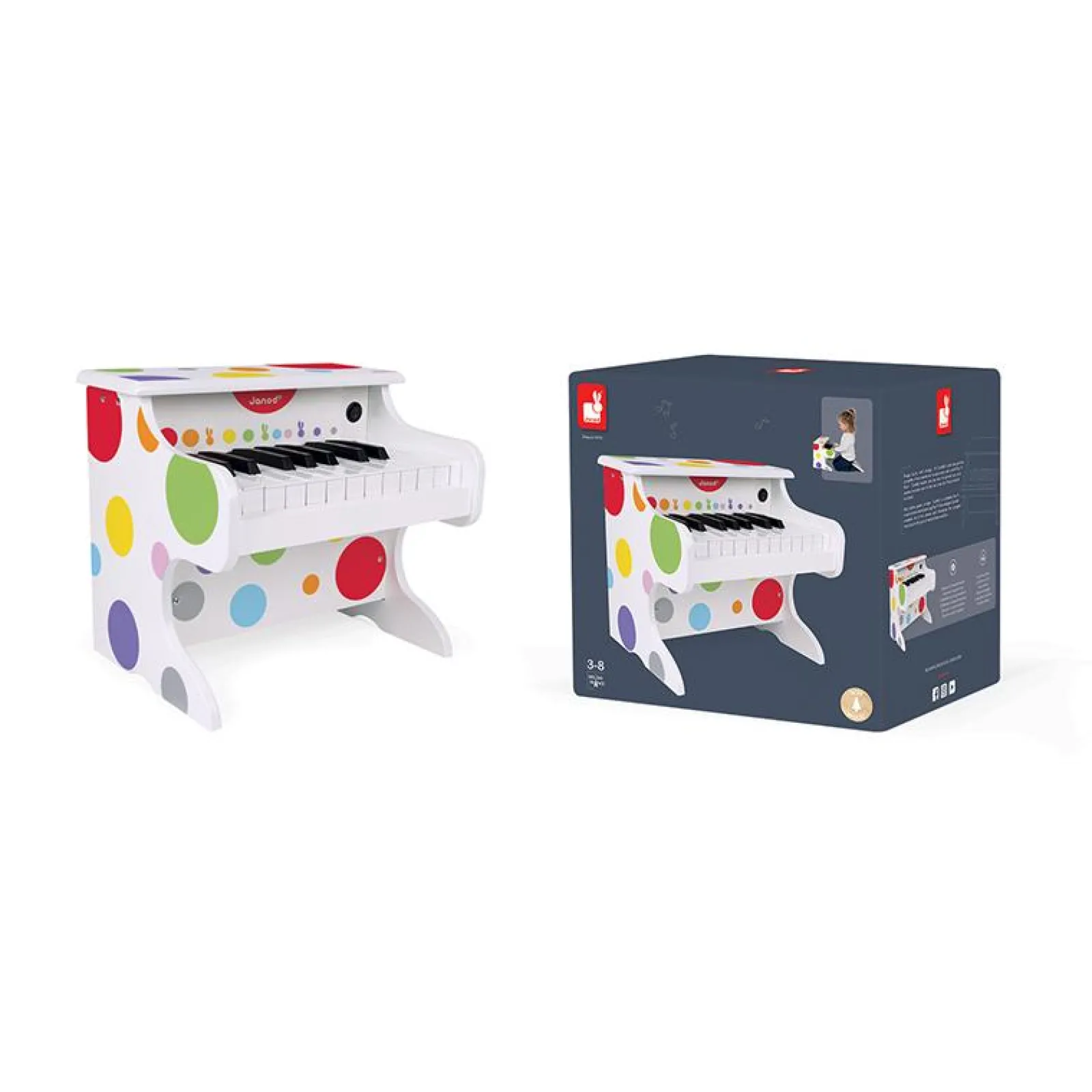 Little Helper Wooden Toys & Educational Toys | Baby Gifts | Montessori Toy | Confetti My First Electronic Piano | Understanding Music