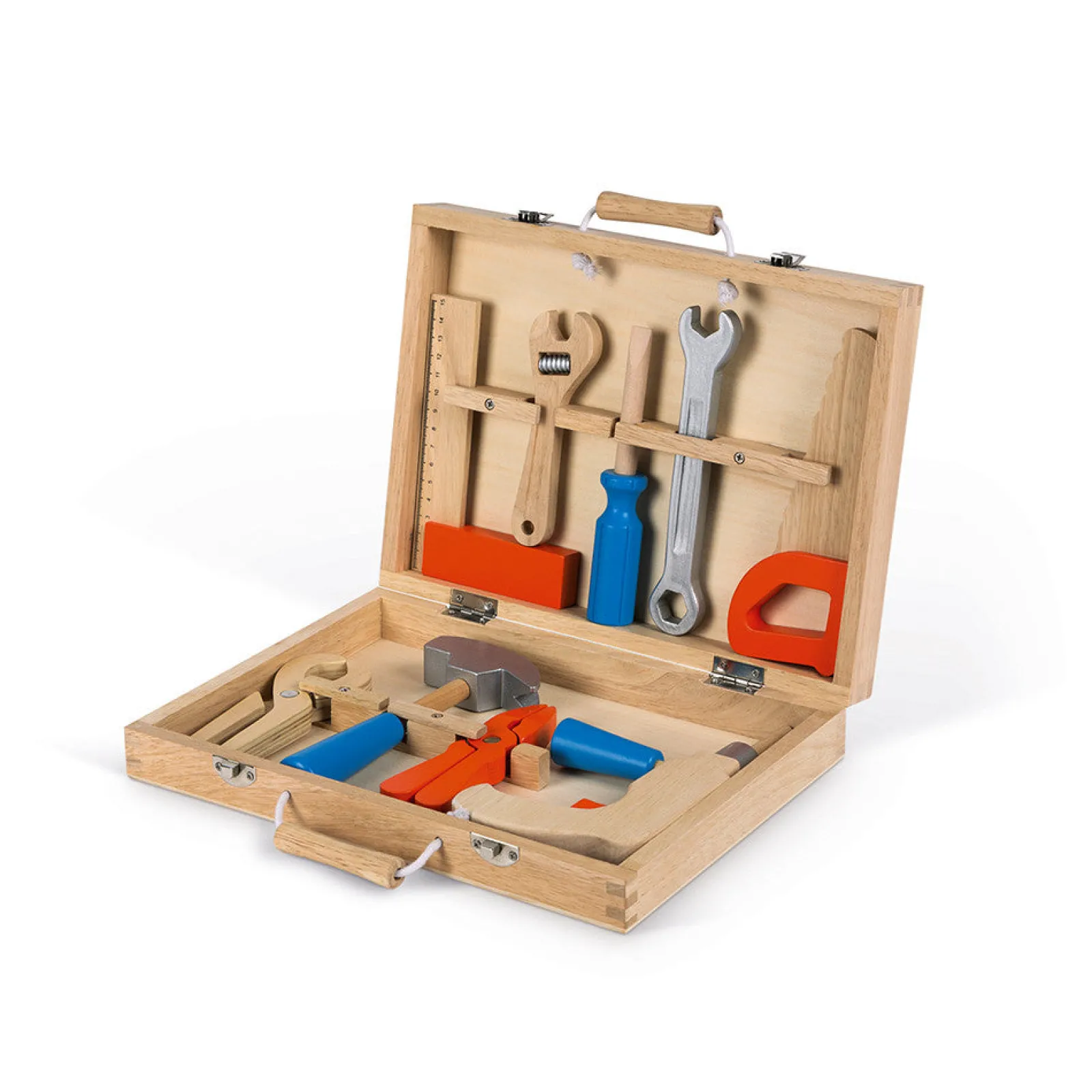 Little Helper Wooden Toys & Educational Toys | Role Play Toys & Pretend Play | Montessori Wooden Premium Quality Toy Tool Set For Kids in Wooden Carry Case | 3-8 Years