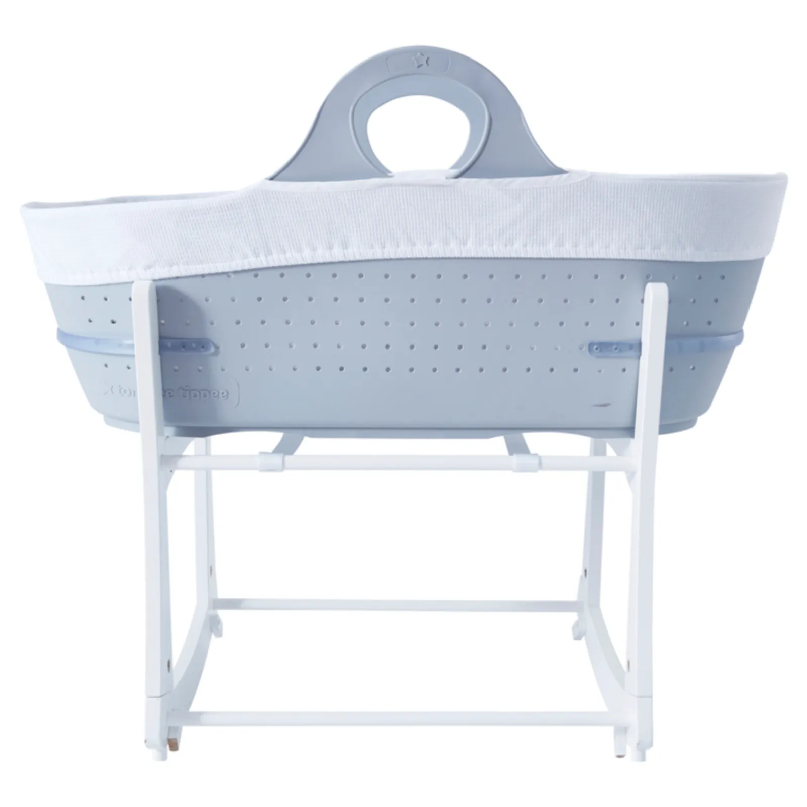 Little Helper Moses Baskets & Stands | Moses Basket With Waterproof Mattress | Whisper Grey
