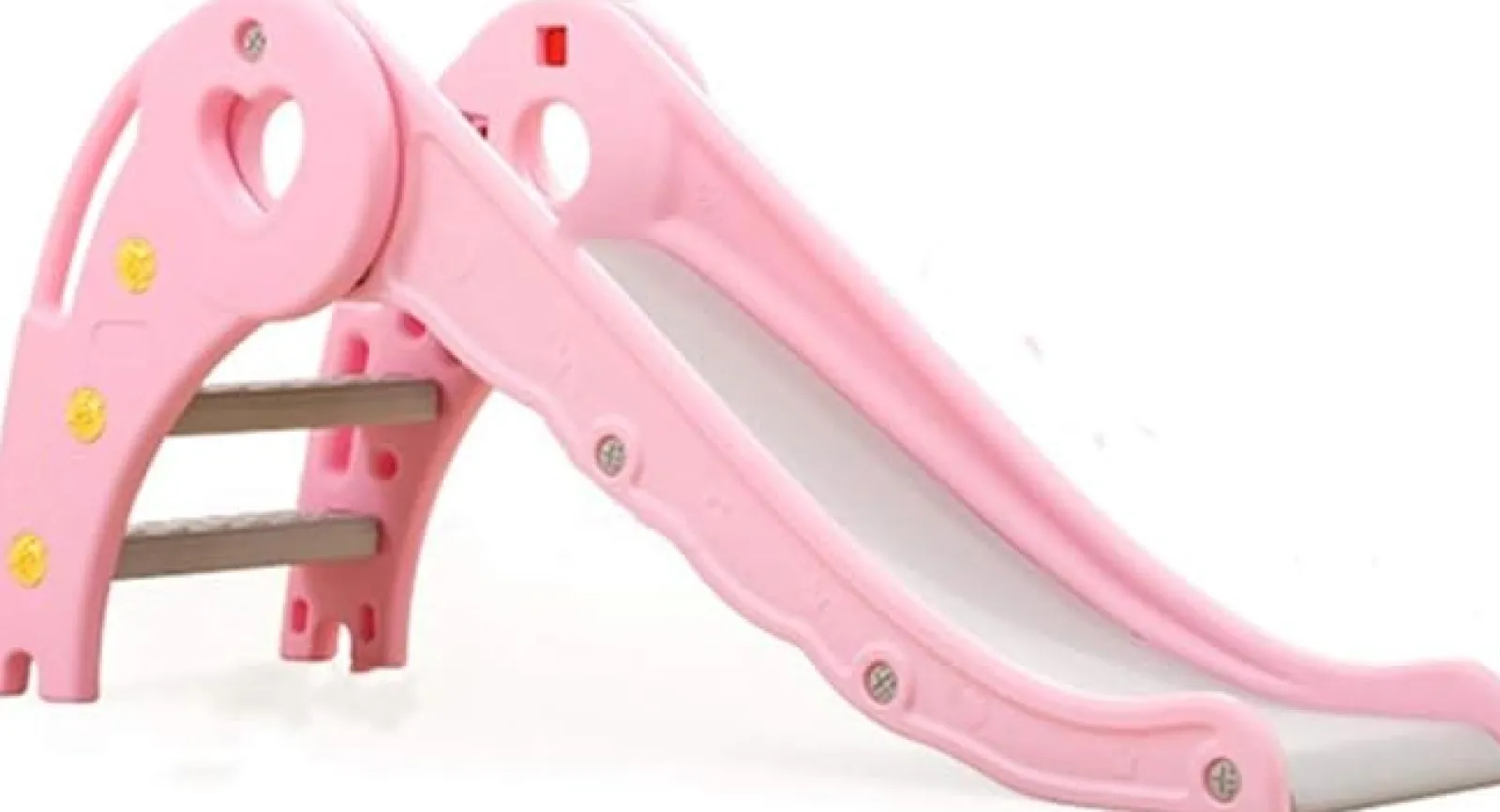 Little Helper Swing & Slide Sets & Garden Play & Trampolines | Activity Toys | My First Folding Slide | Hard Plastic Material | Extra Wide Safety Base | Pink or Green | 12m+