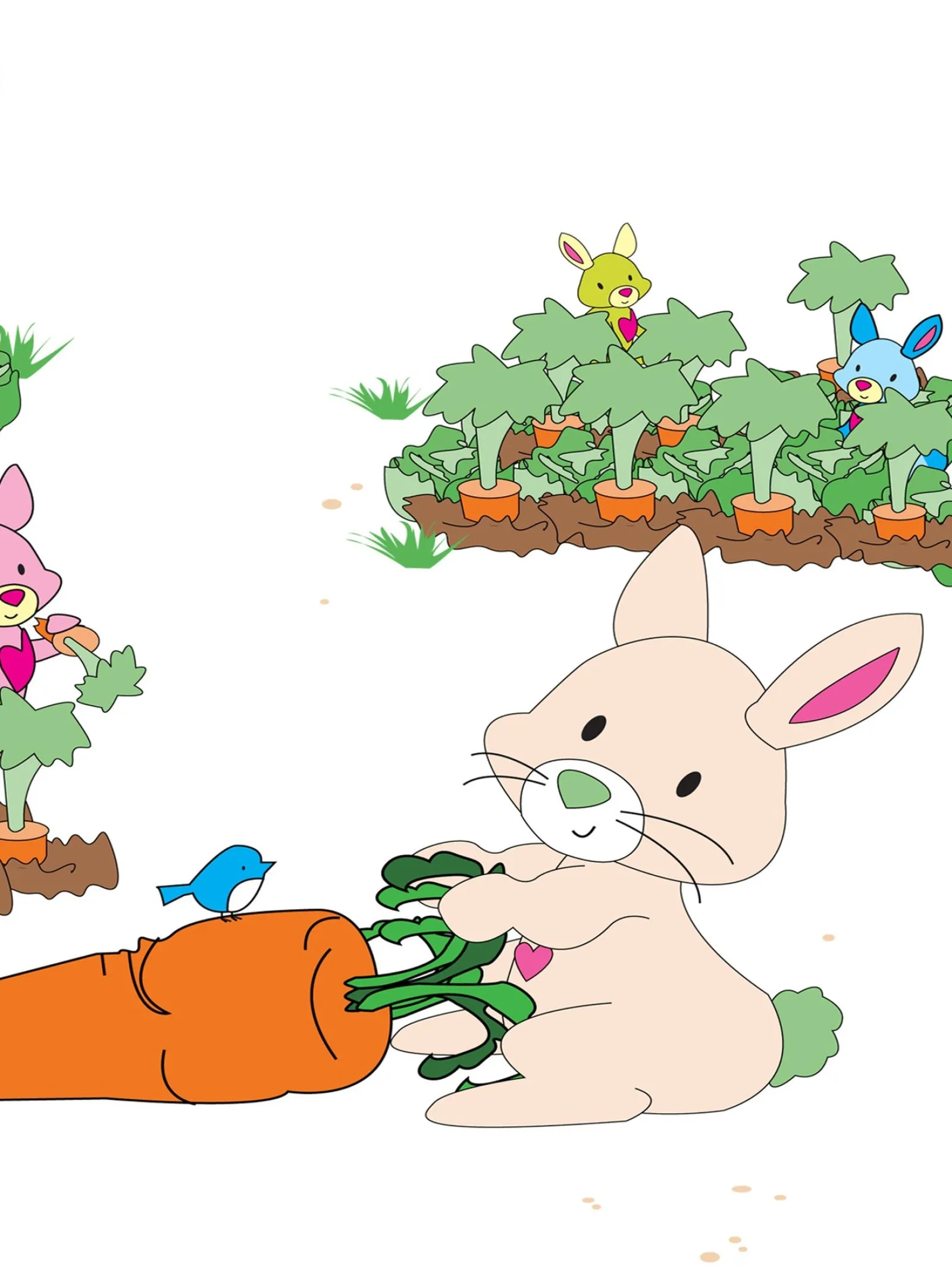 Little Helper Baby Gifts | Nursery Wall Art | Nursery Prints | Nursery Canvas - Bouncer the Bunny
