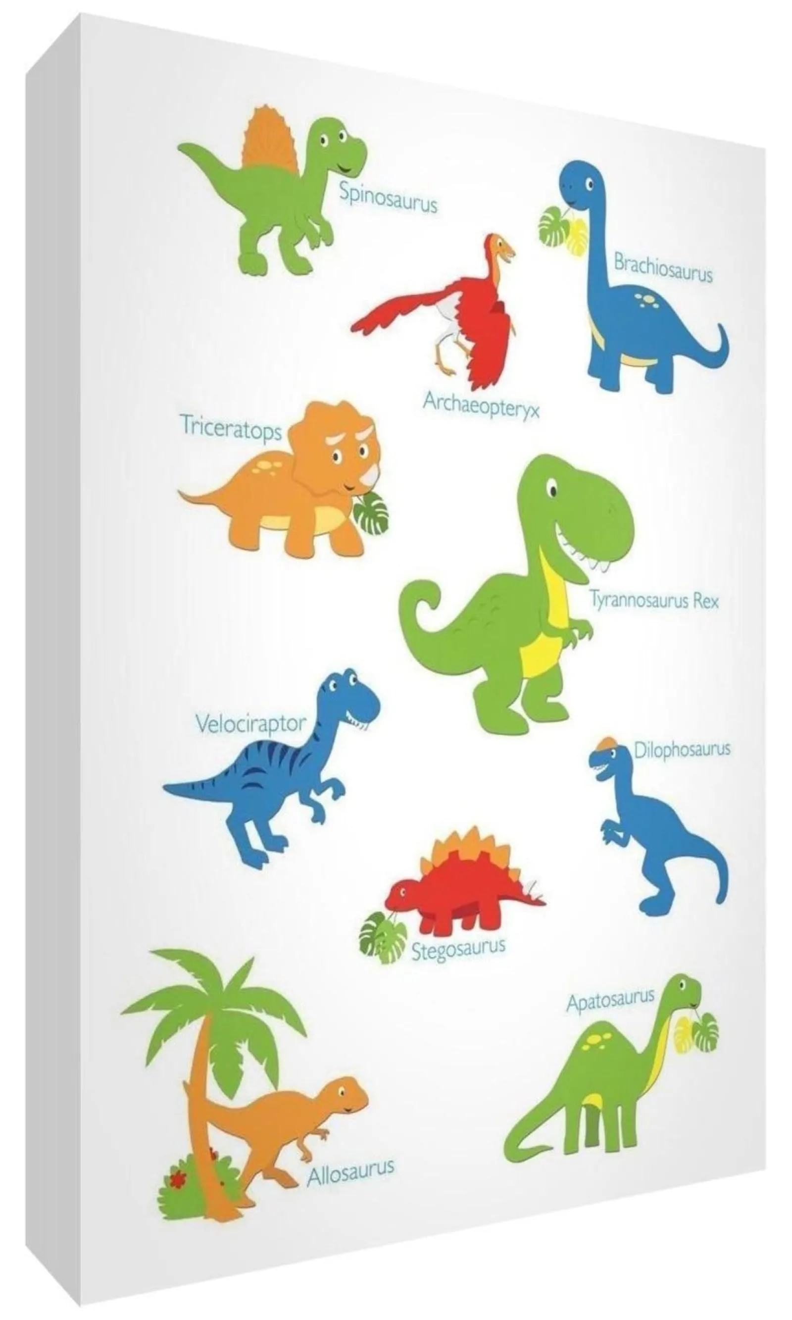 Little Helper Baby Gifts | Nursery Wall Art | Nursery Prints | Nursery Canvas - Dinosaurs