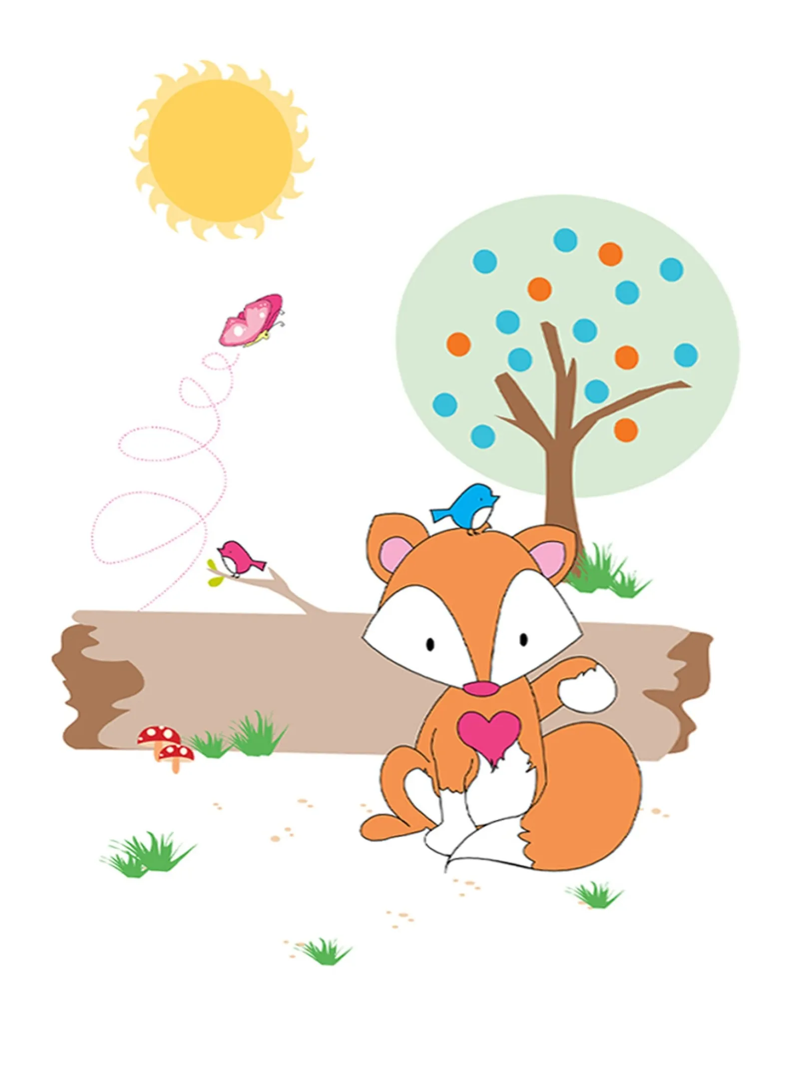 Little Helper Baby Gifts | Nursery Wall Art | Nursery Prints | Nursery Canvas - Freddy the Fox