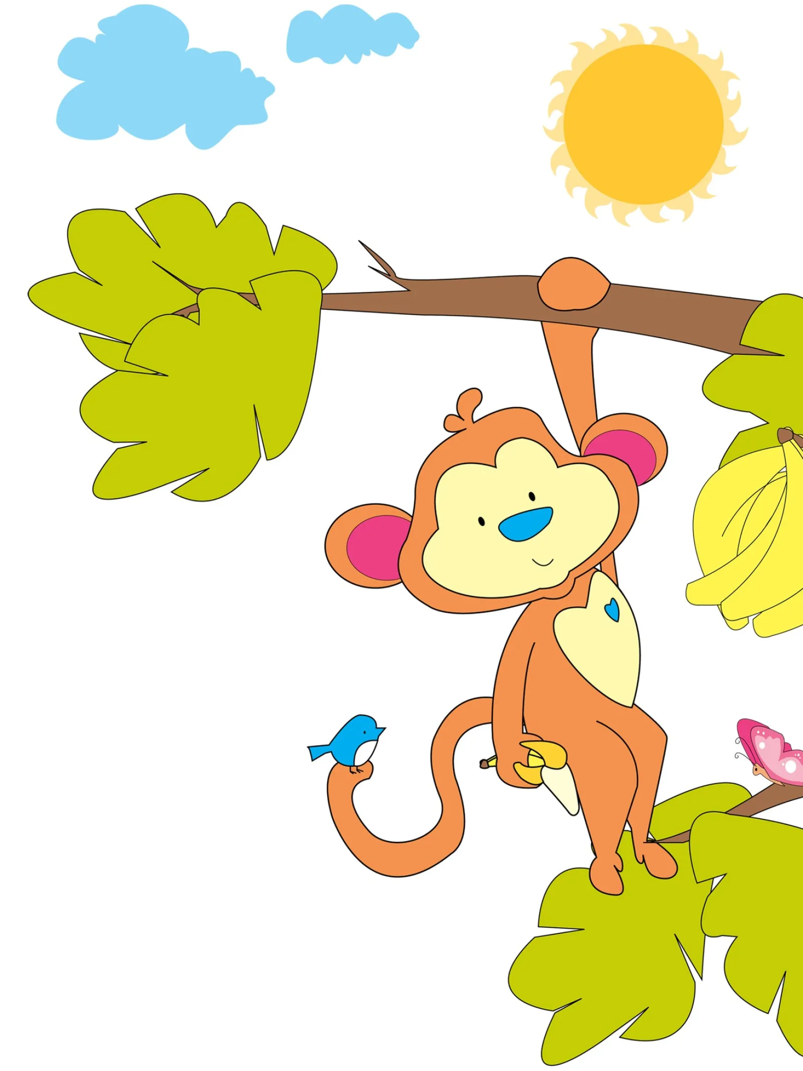 Little Helper Baby Gifts | Nursery Wall Art | Nursery Prints | Nursery Canvas - Marvin the Monkey