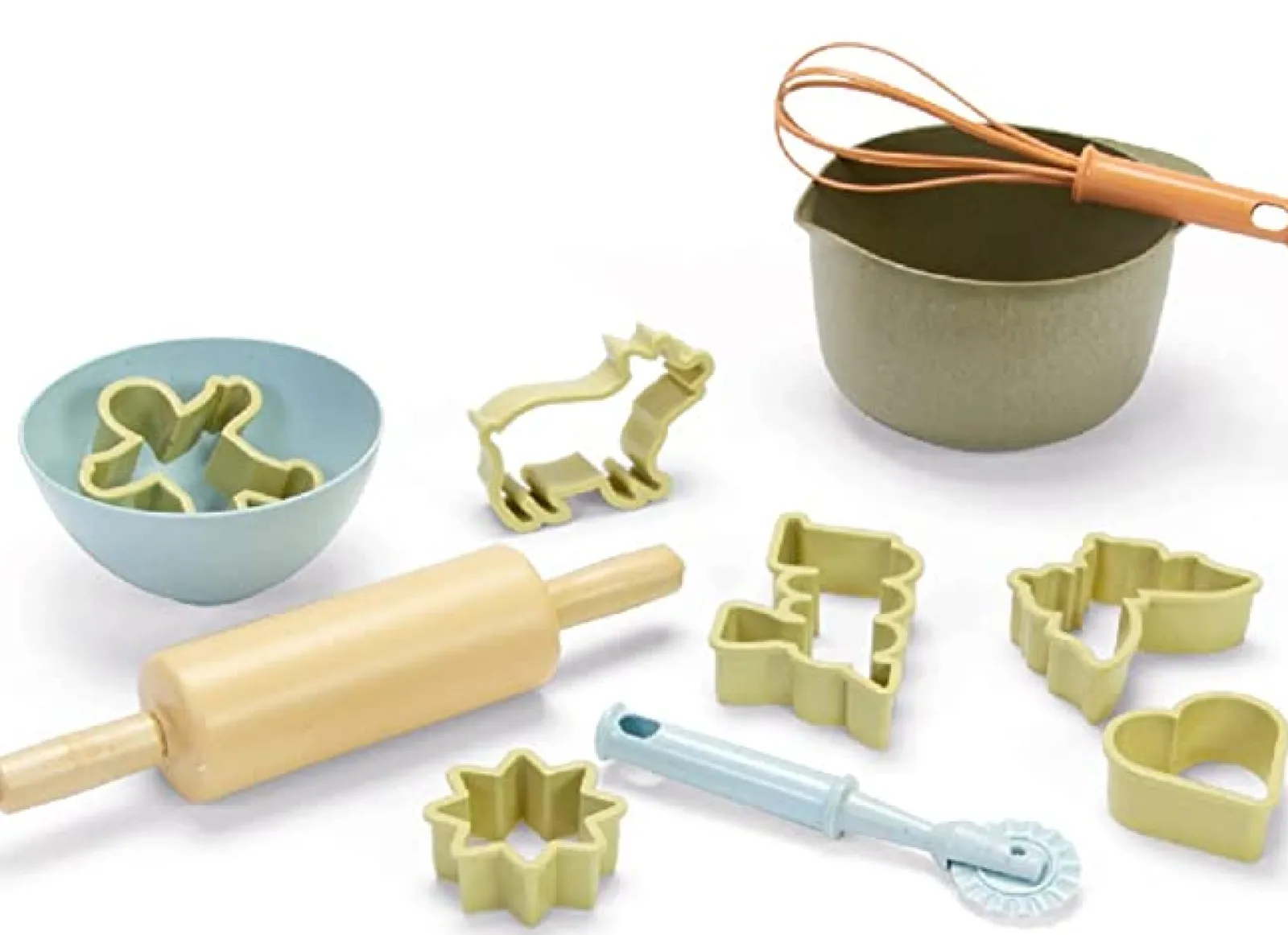 Little Helper Role Play Toys & Pretend Play | Montessori Toys & Products | 11 Piece 100% Recyclable Bio-Plastic Baking Set | Eco-Conscious | Montessori Learning | 2Years+