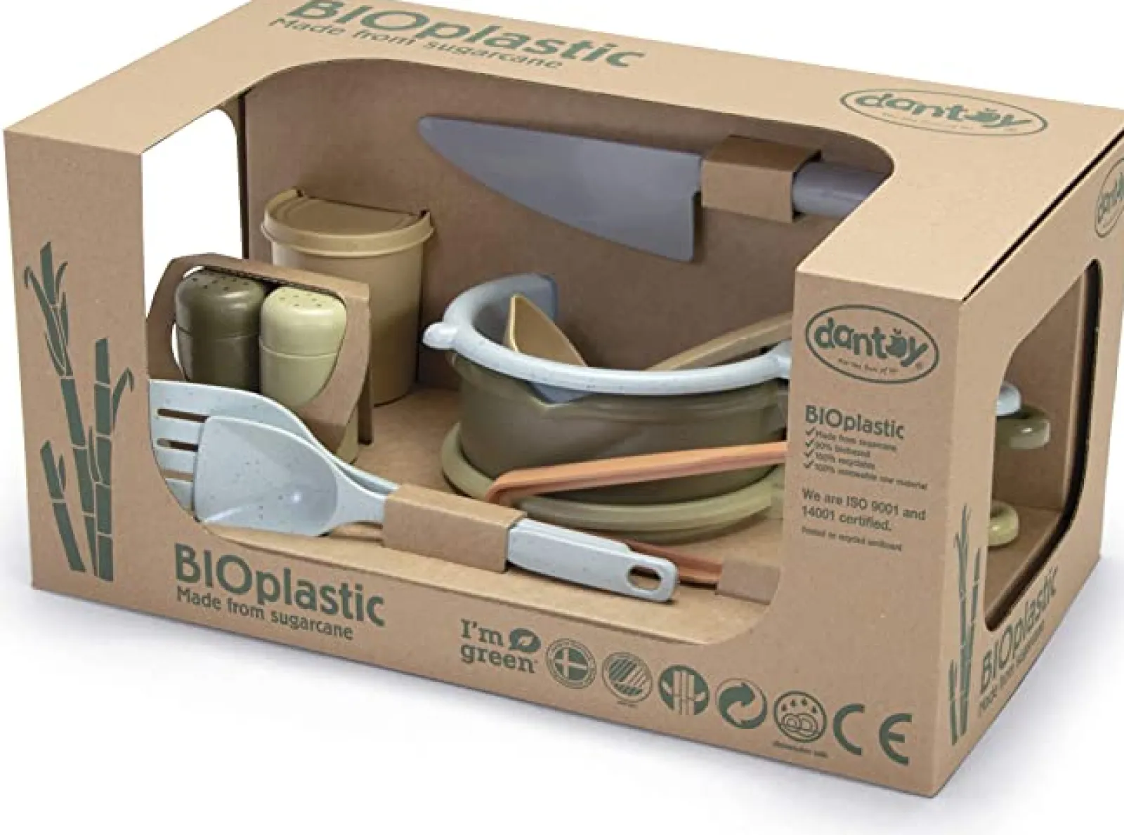 Little Helper Role Play Toys & Pretend Play | Montessori Toys & Products | 11 Piece 100% Recyclable Bio-Plastic Kitchen Set | Eco-Conscious | 2 Years +