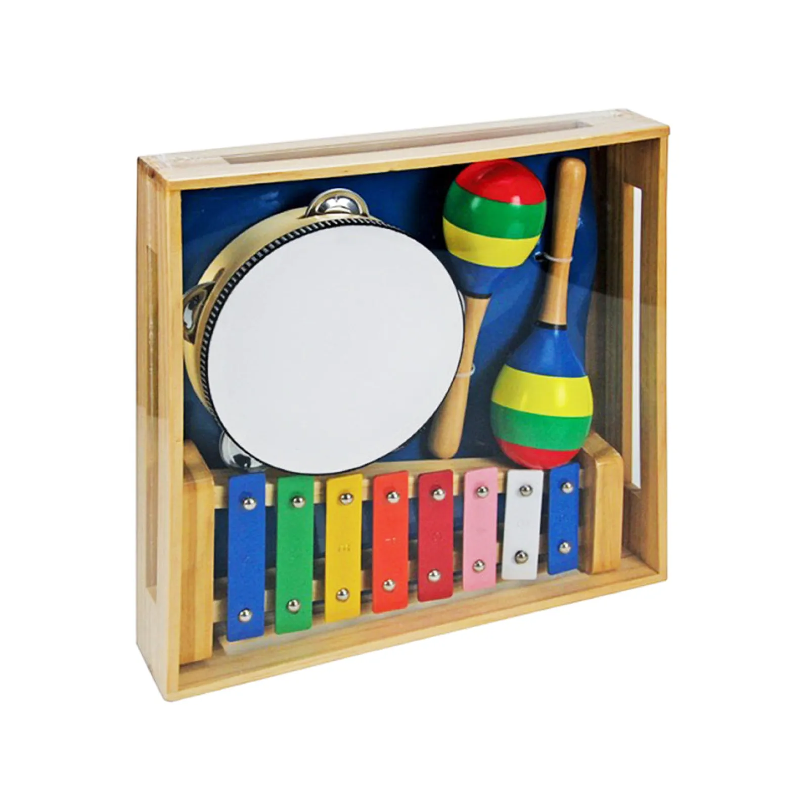 Little Helper Wooden Toys & Educational Toys | Montessori Toys & Products | 5 Piece Montessori Toddler Musical Play Set | Baby Drum Set | Musical Toy sets | Wooden Toy | 36m+