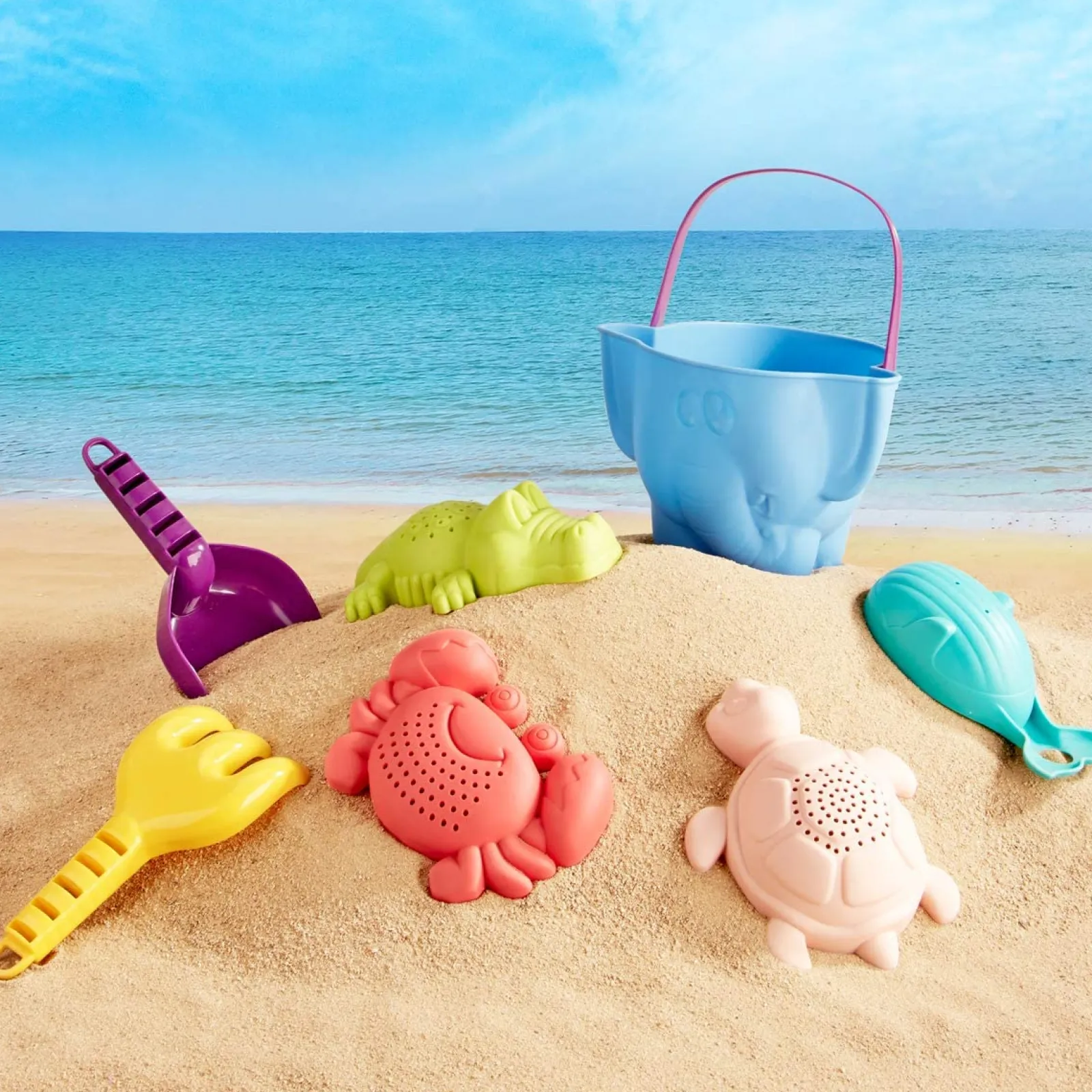 Little Helper Sand & Water Table & Sandpits & Mud Kitchens | Baby Gifts | 7 Piece Non-Toxic Super Safe Large Pieces Sand & Water Bath Toy | Toys for Sand Pit | 18m+