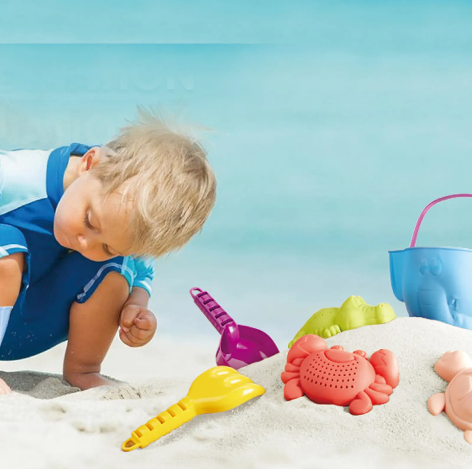 Little Helper Sand & Water Table & Sandpits & Mud Kitchens | Baby Gifts | 7 Piece Non-Toxic Super Safe Large Pieces Sand & Water Bath Toy | Toys for Sand Pit | 18m+